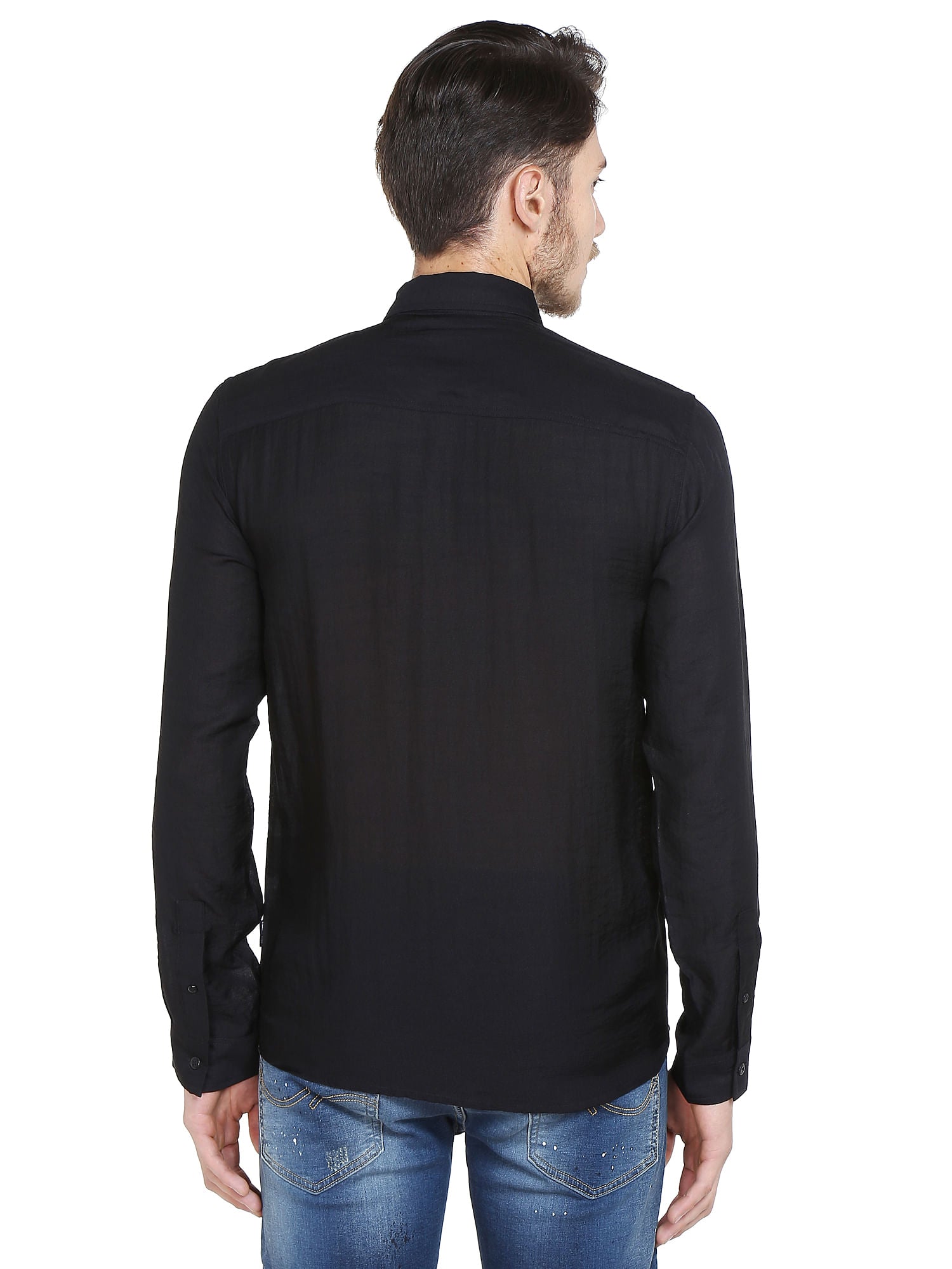 Black Slim Fit Shirt