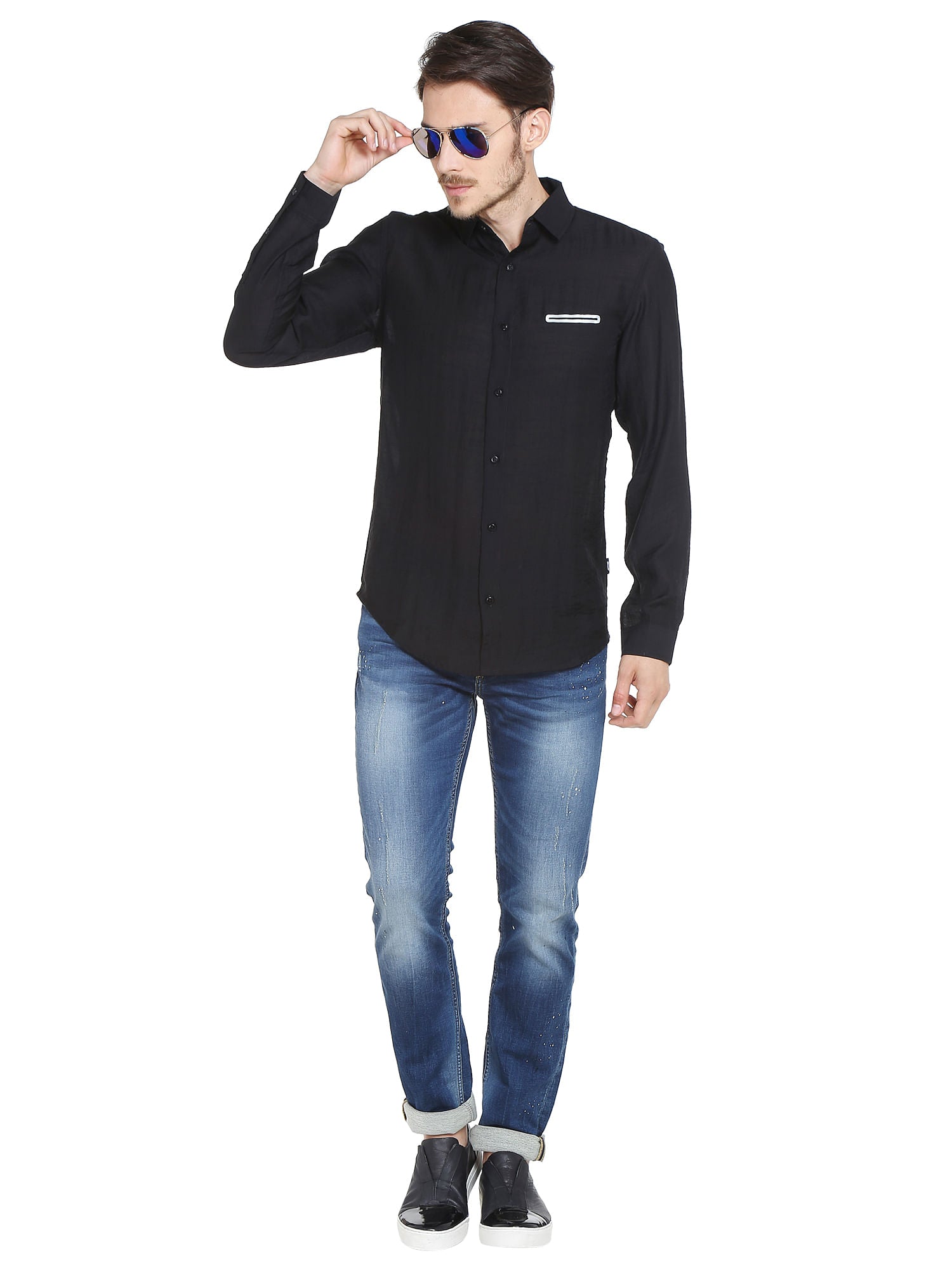 Black Slim Fit Shirt