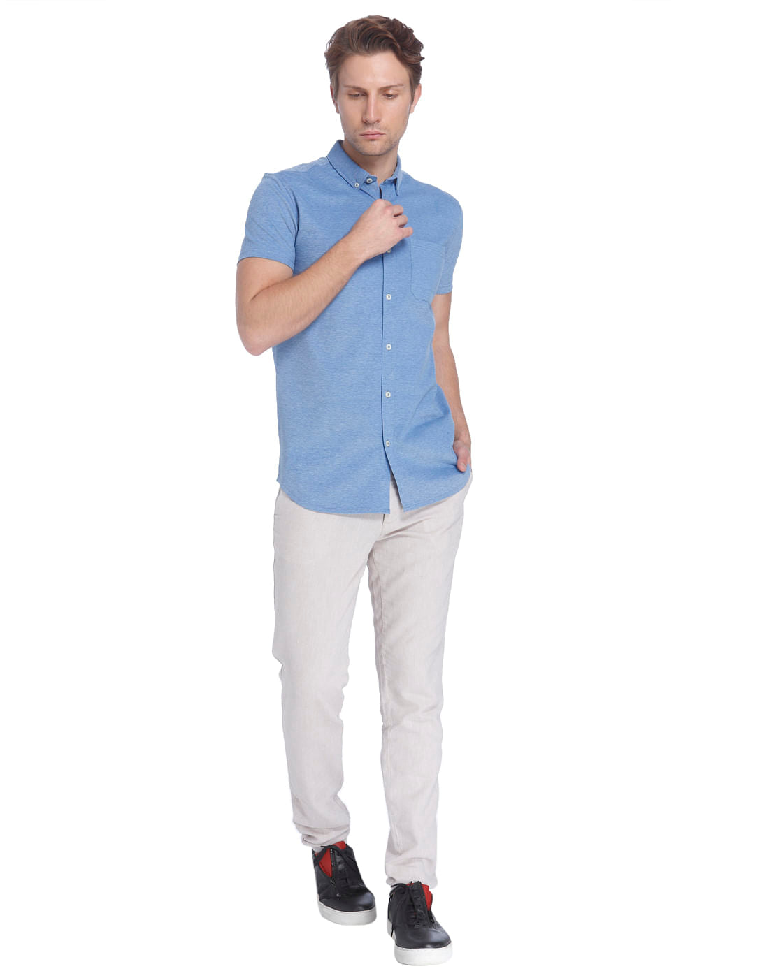 Blue Slim Fit Shirt