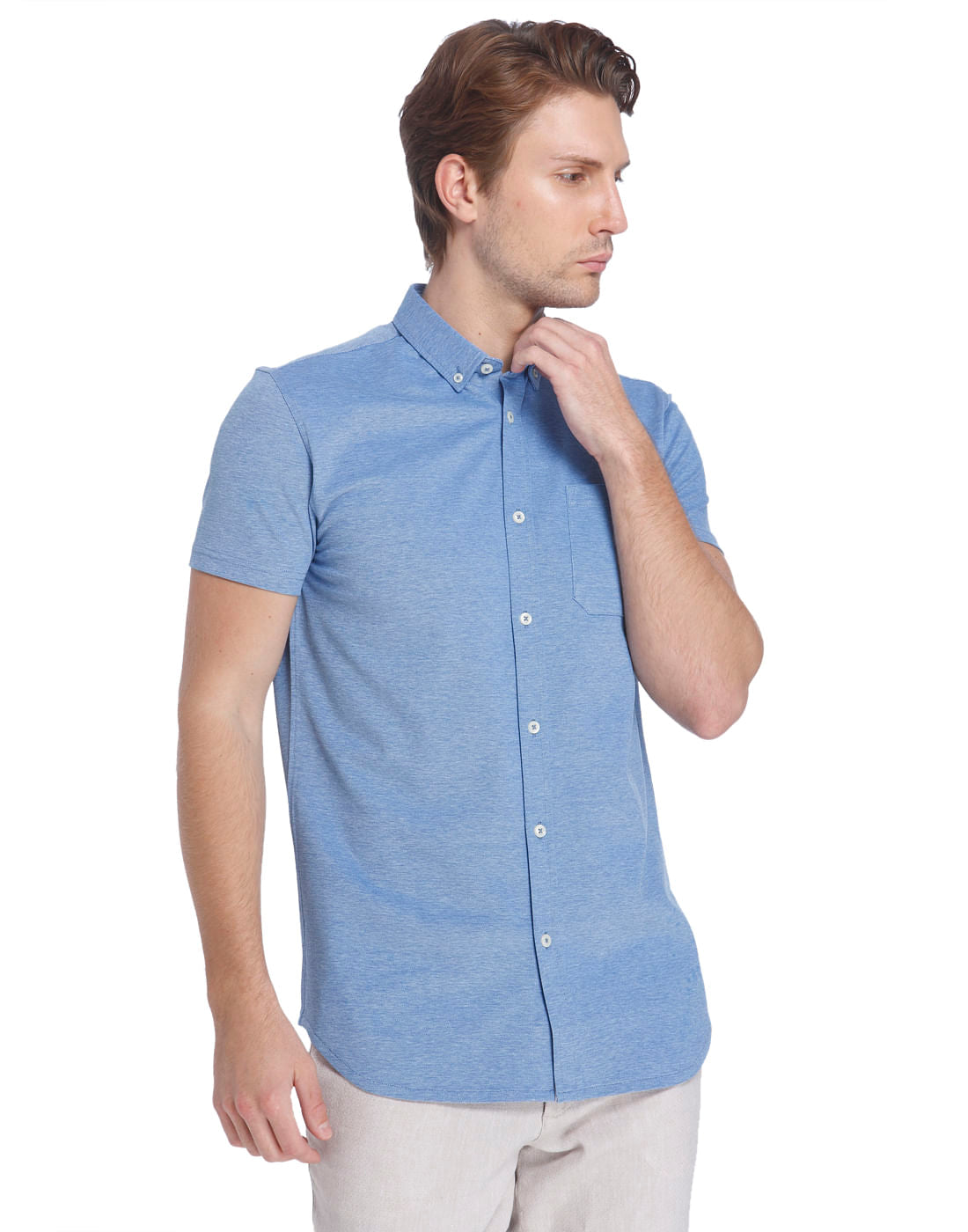 Blue Slim Fit Shirt