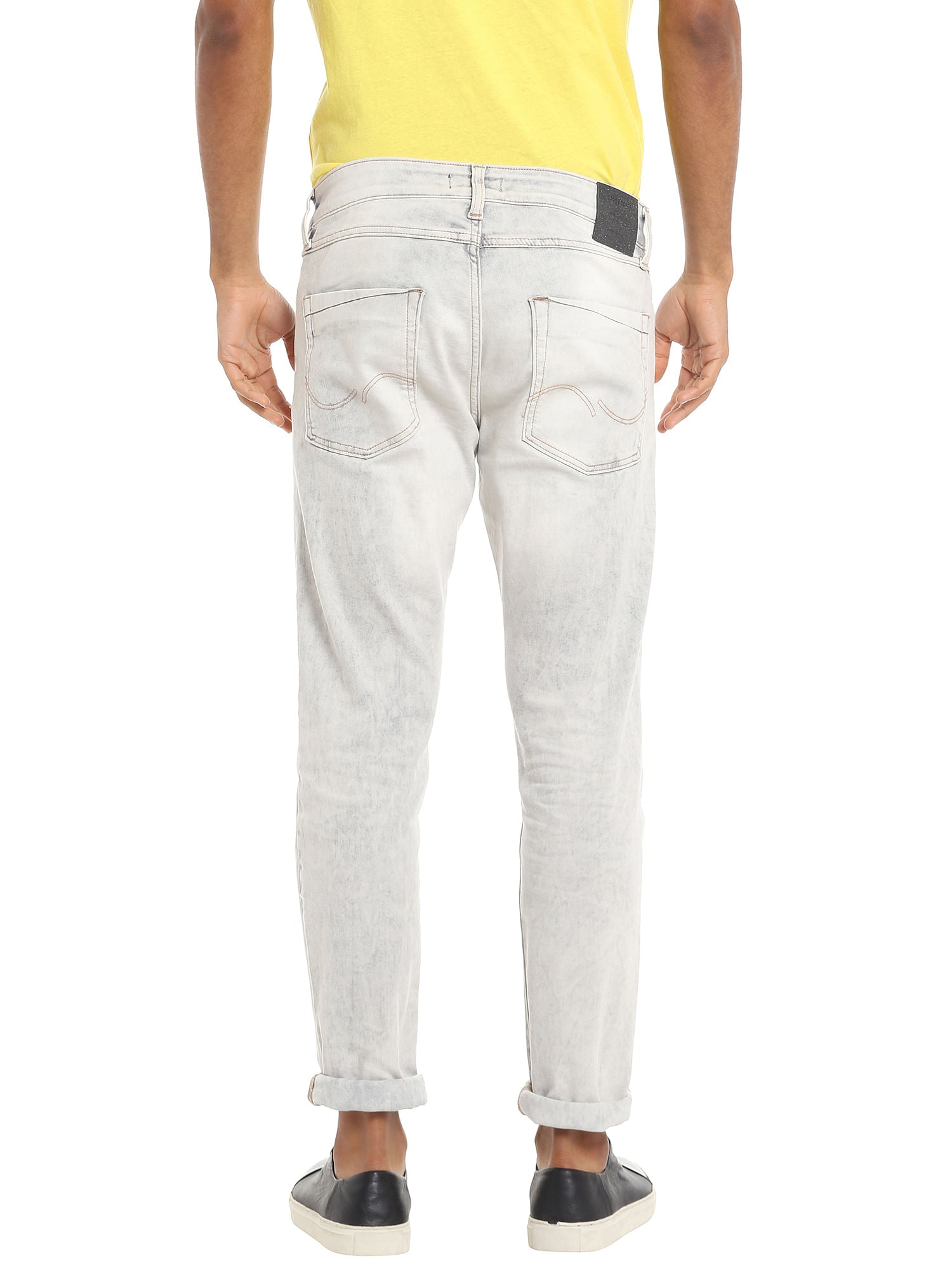 Light Grey Distressed Slim Jeans