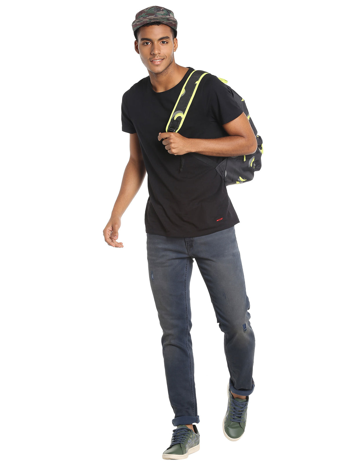 Dark Blue Distressed Slim Jeans - 28/32