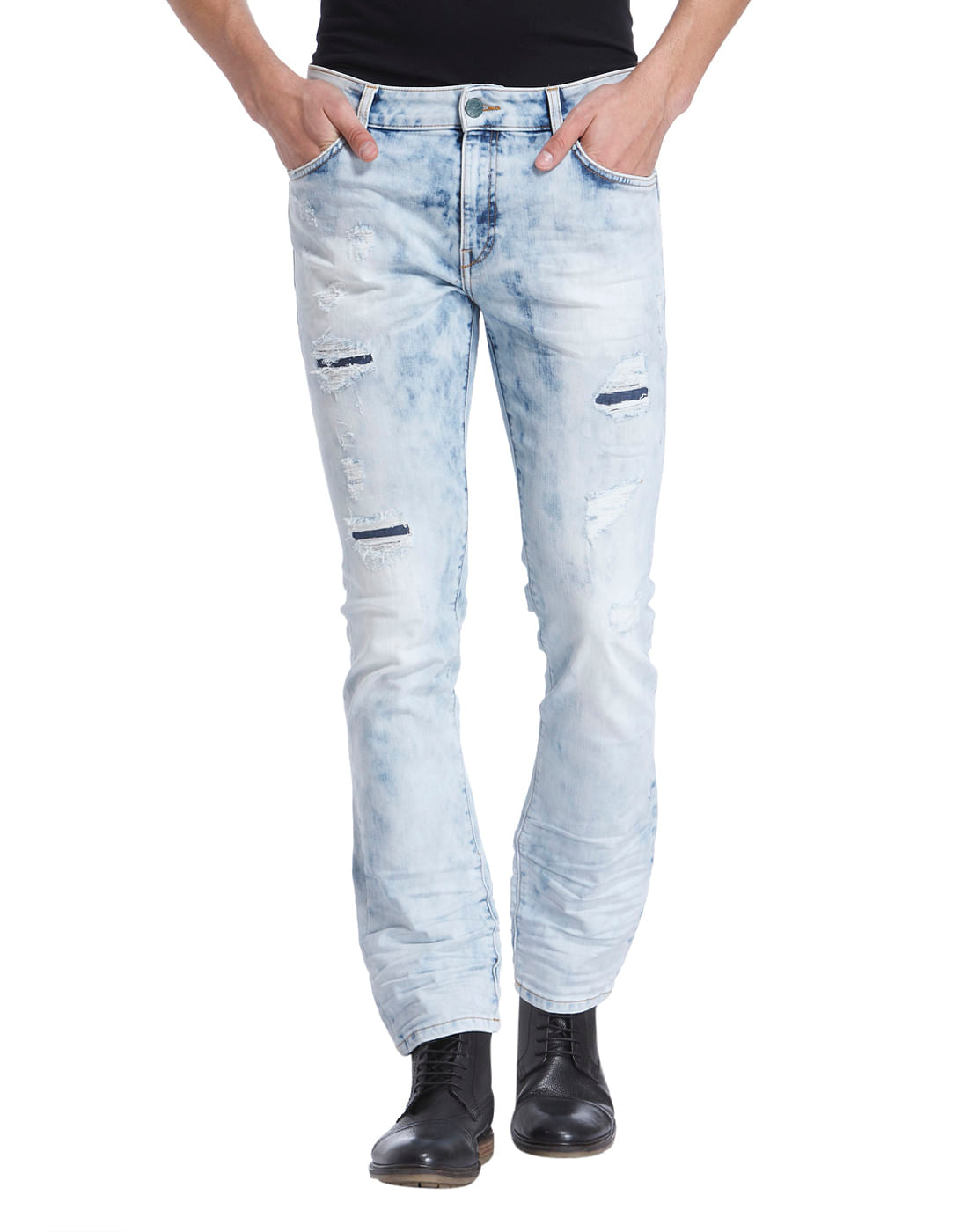 Heavy Distress Jeans