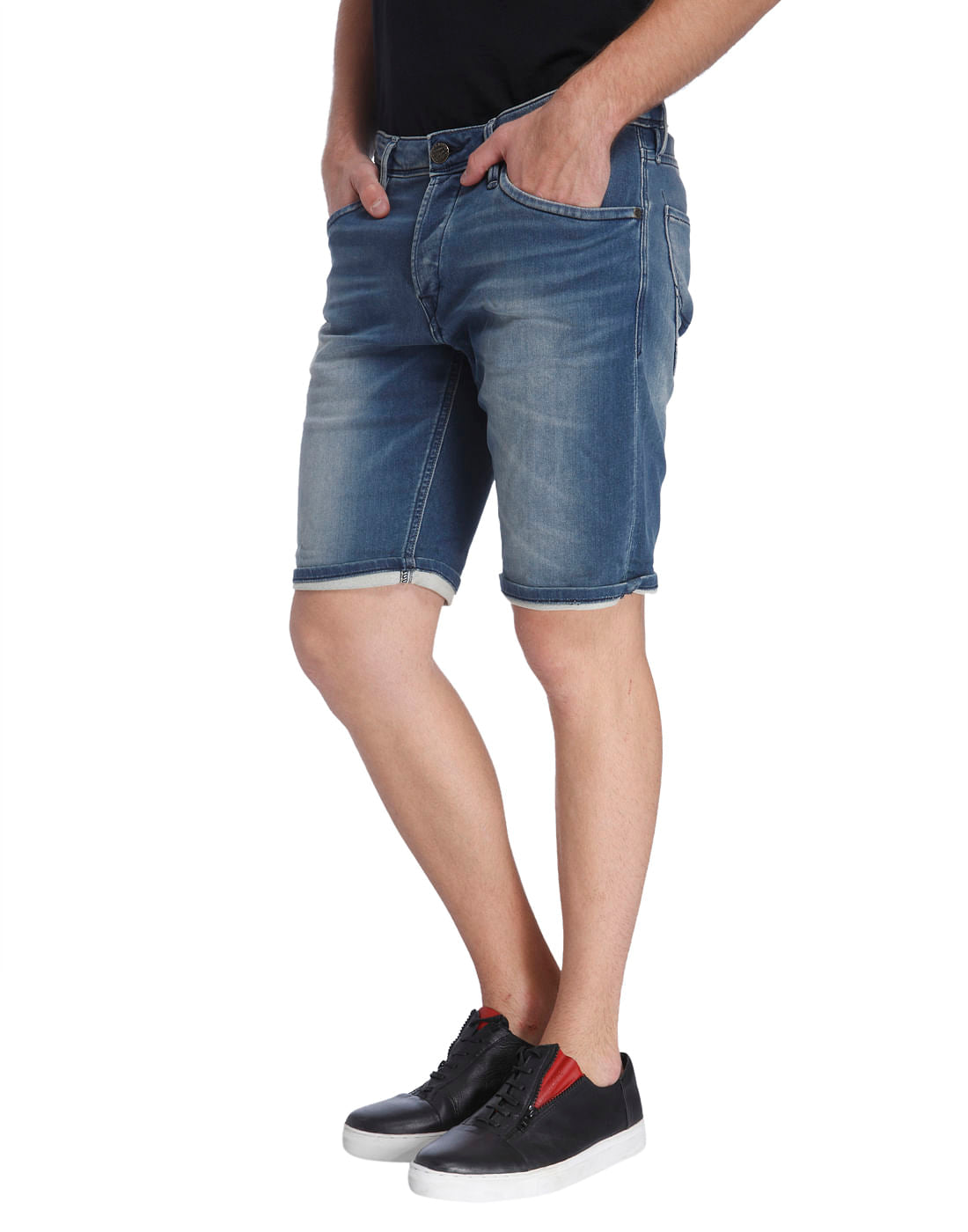 Washed Casual Shorts