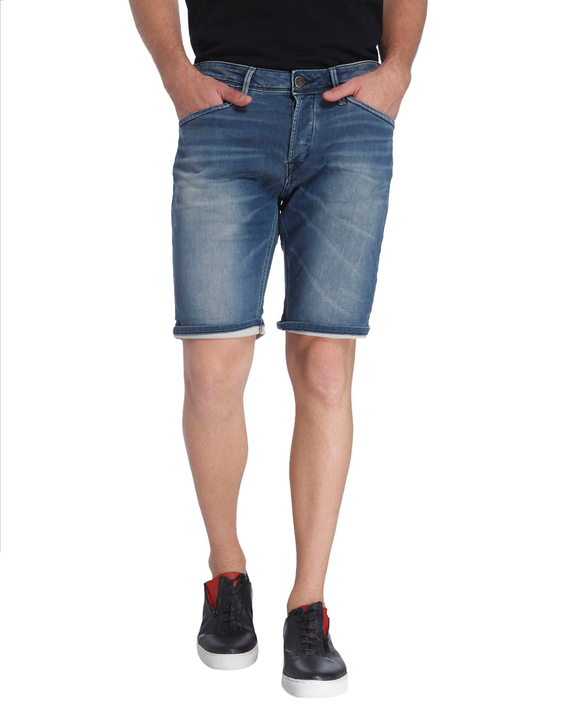 Washed Casual Shorts - S