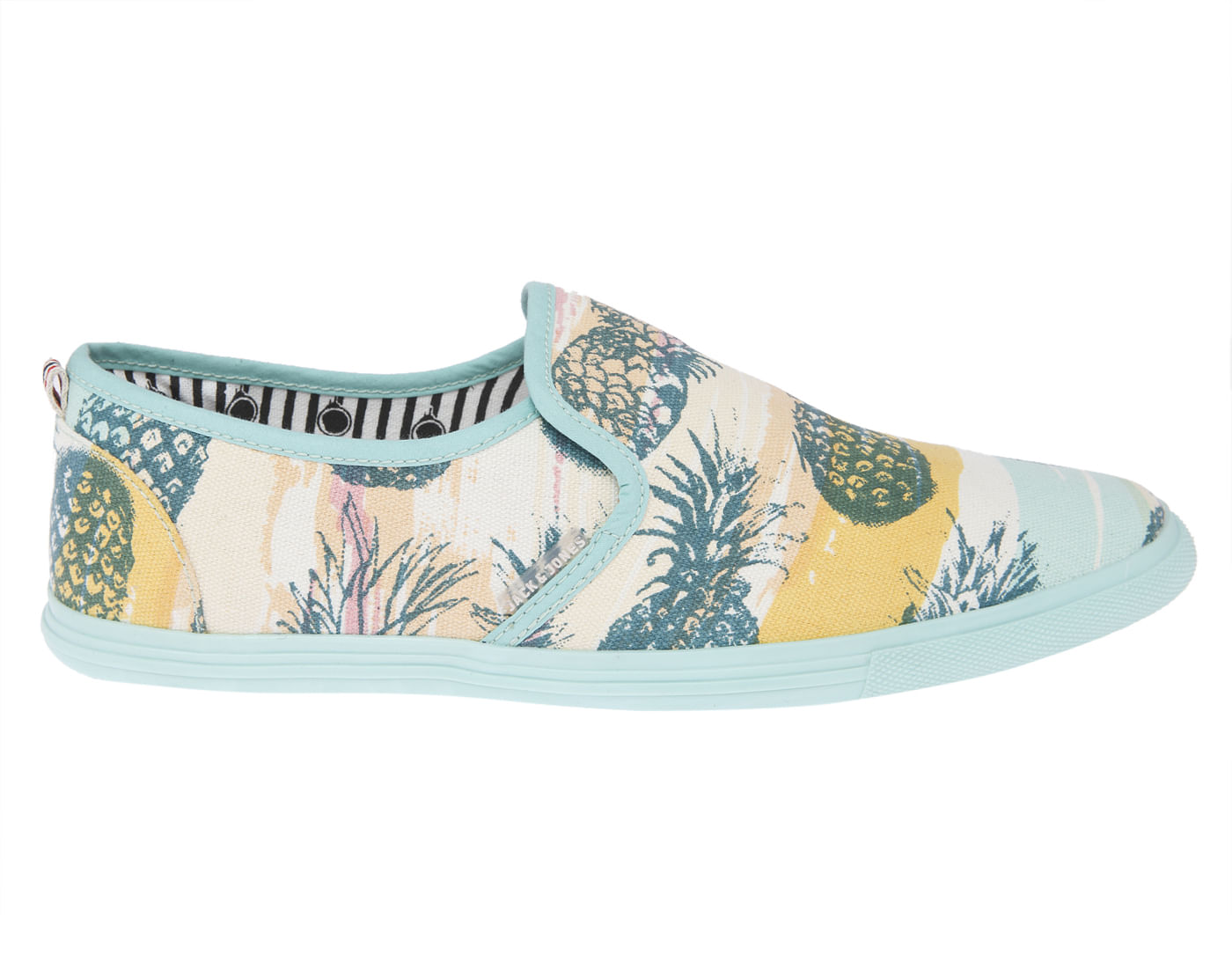 Jack And Jones Hawaiian Print Blue Slip On Shoes