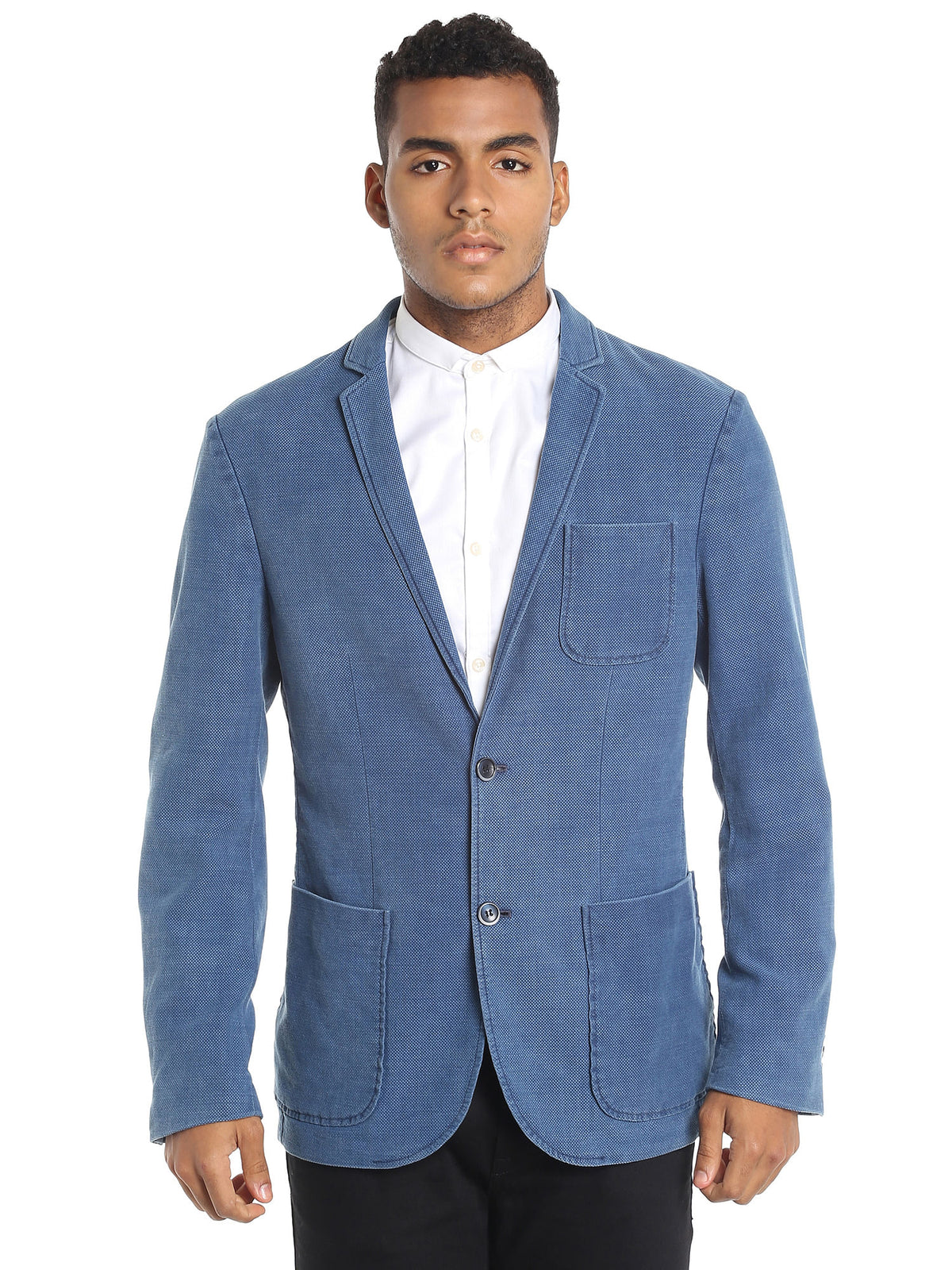 Blue Denim Blazer - 46