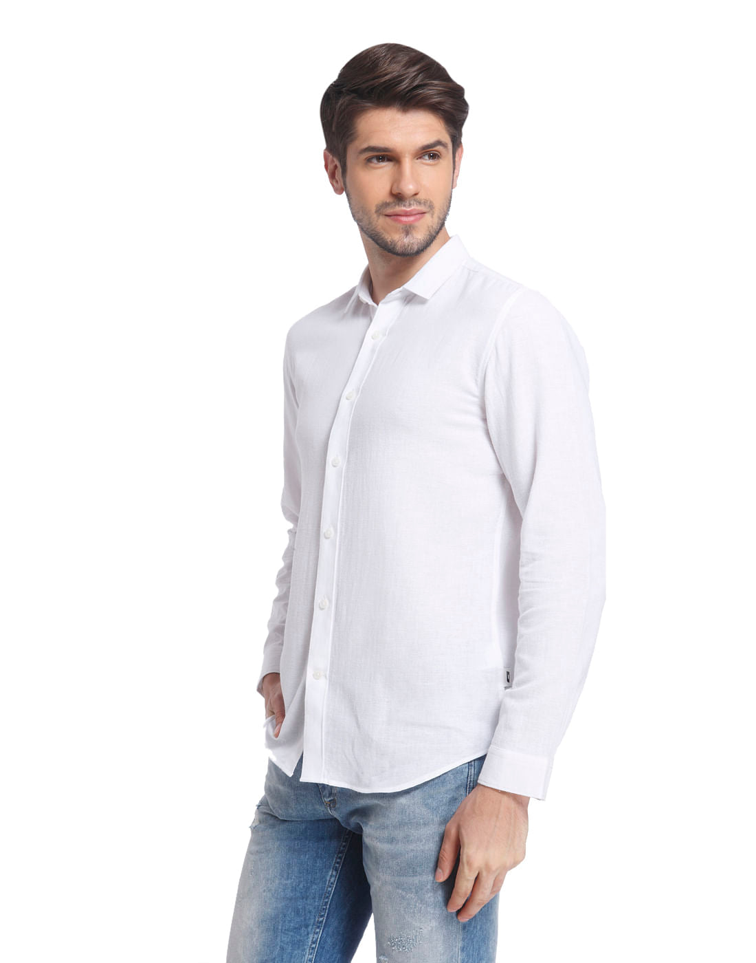 White Slim Fit Shirt
