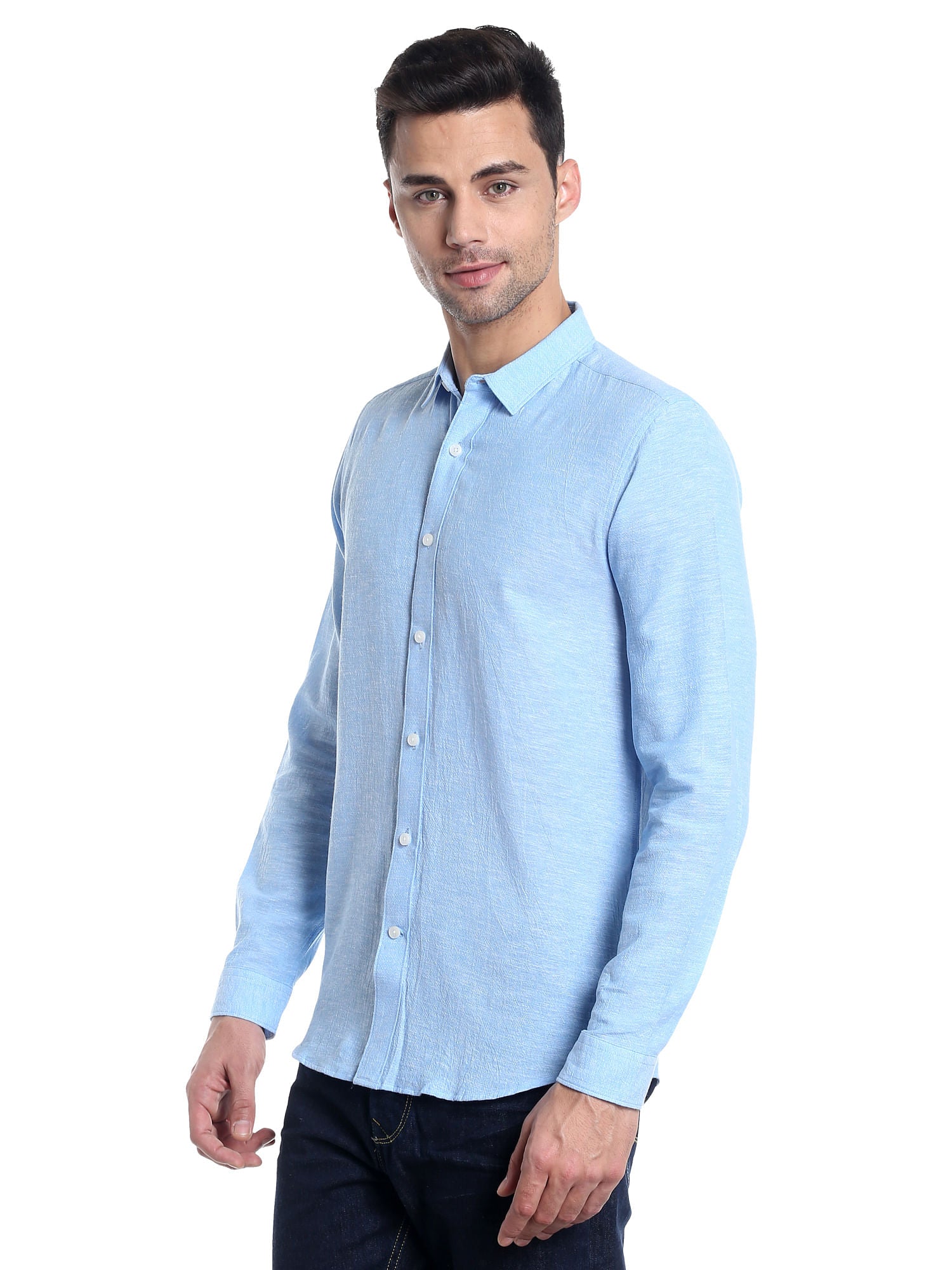 Blue Slim Fit Shirt