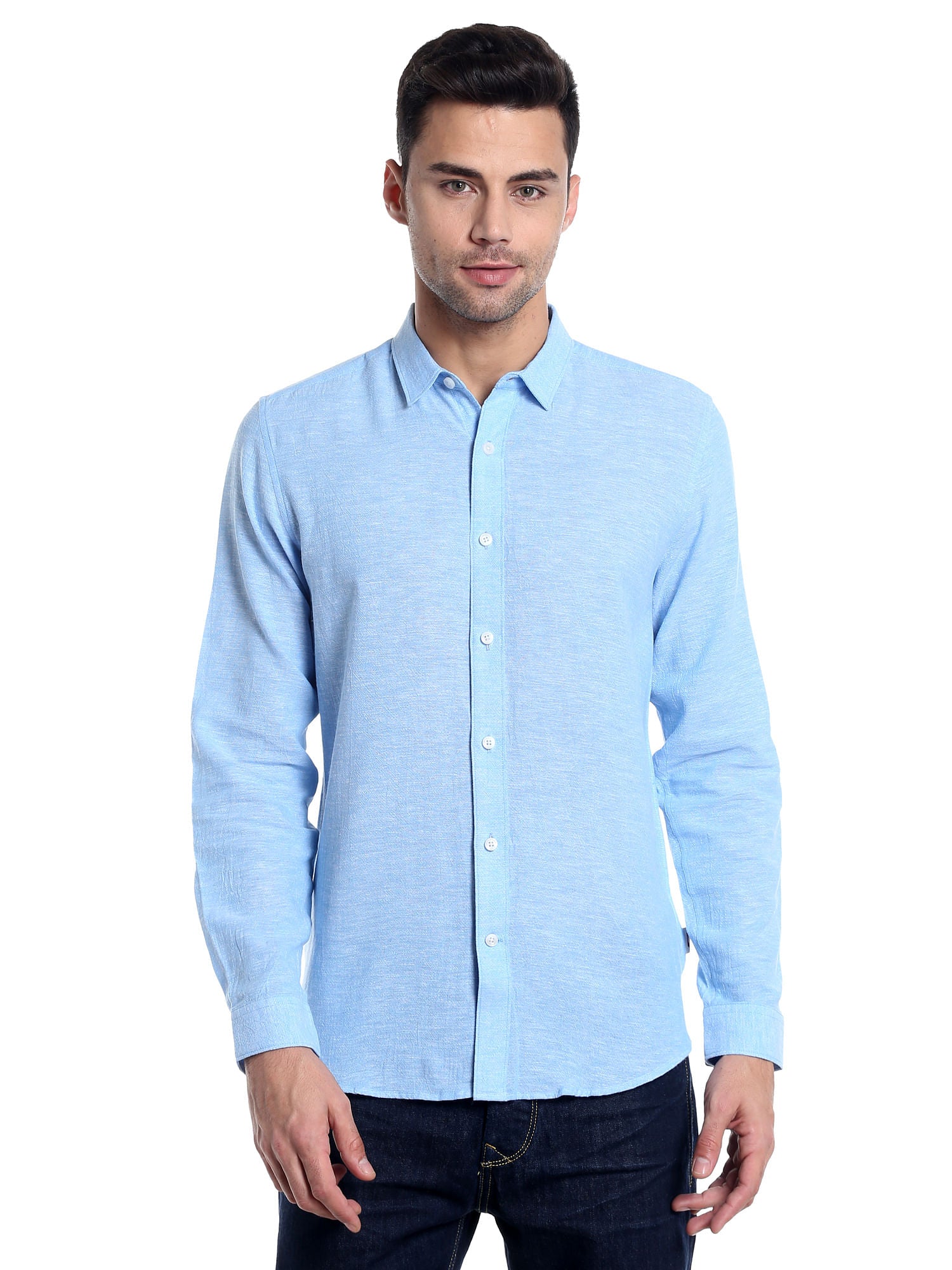 Blue Slim Fit Shirt