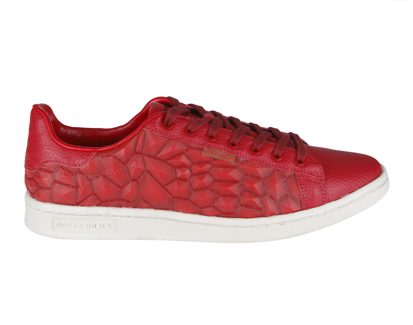 Red Textured Sneakers
