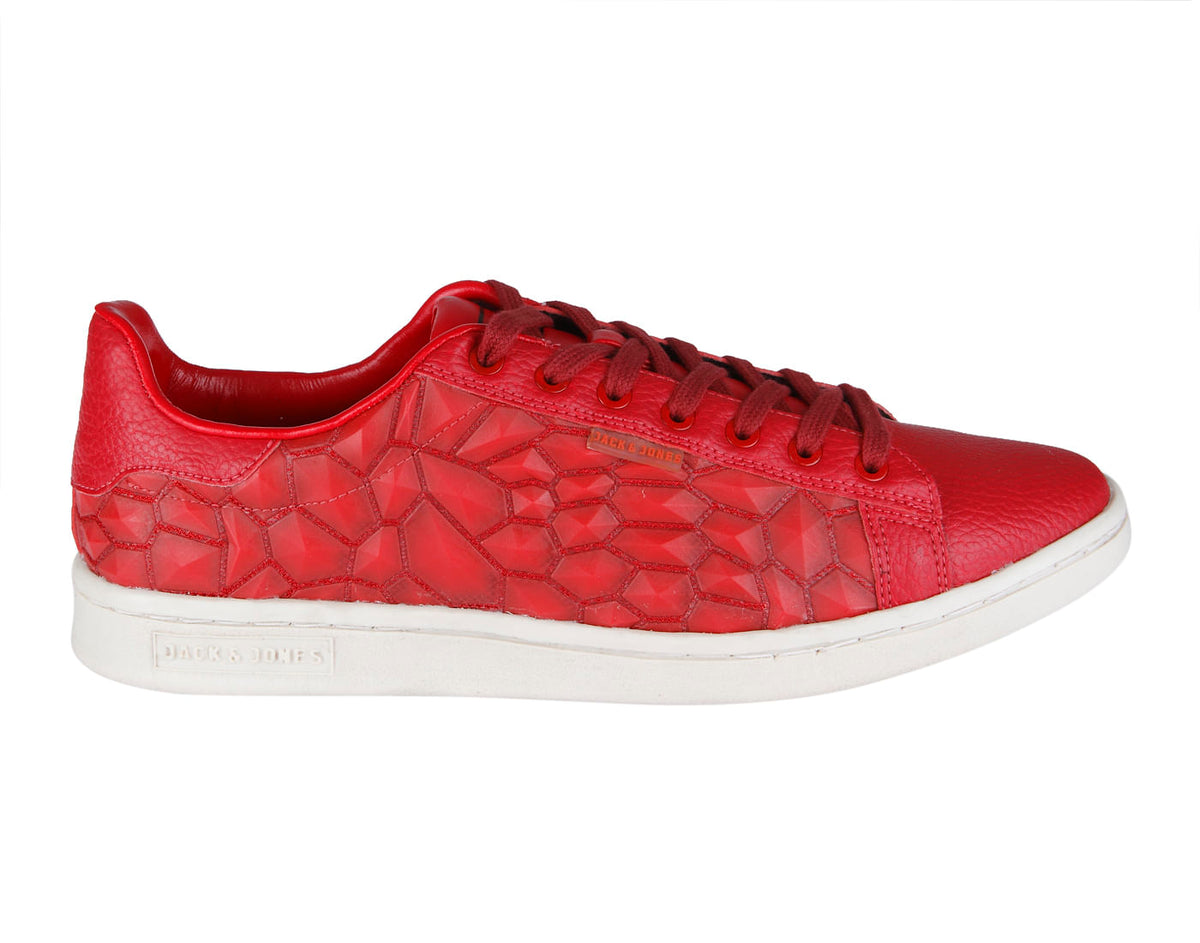 Red Textured Sneakers - 6