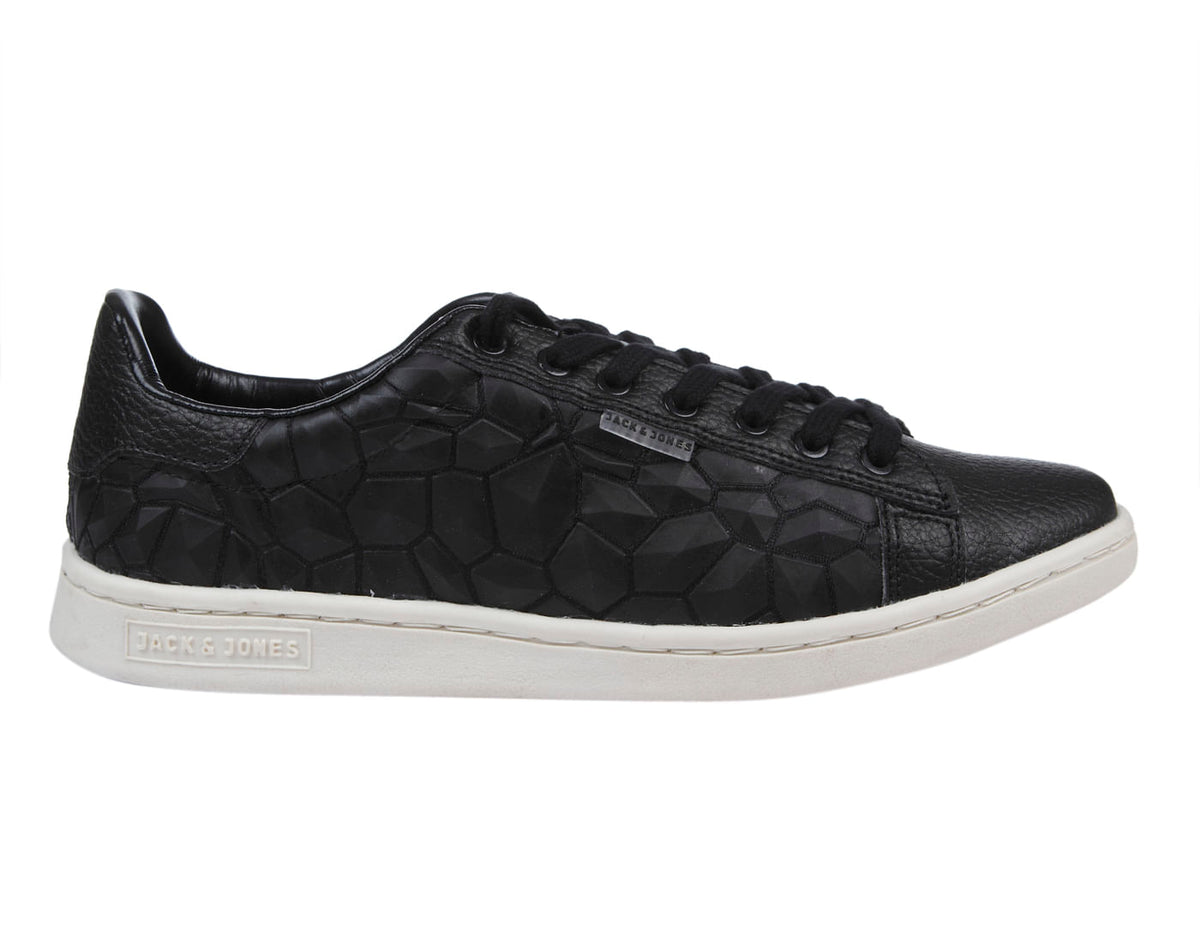 Black Textured Sneakers - 6