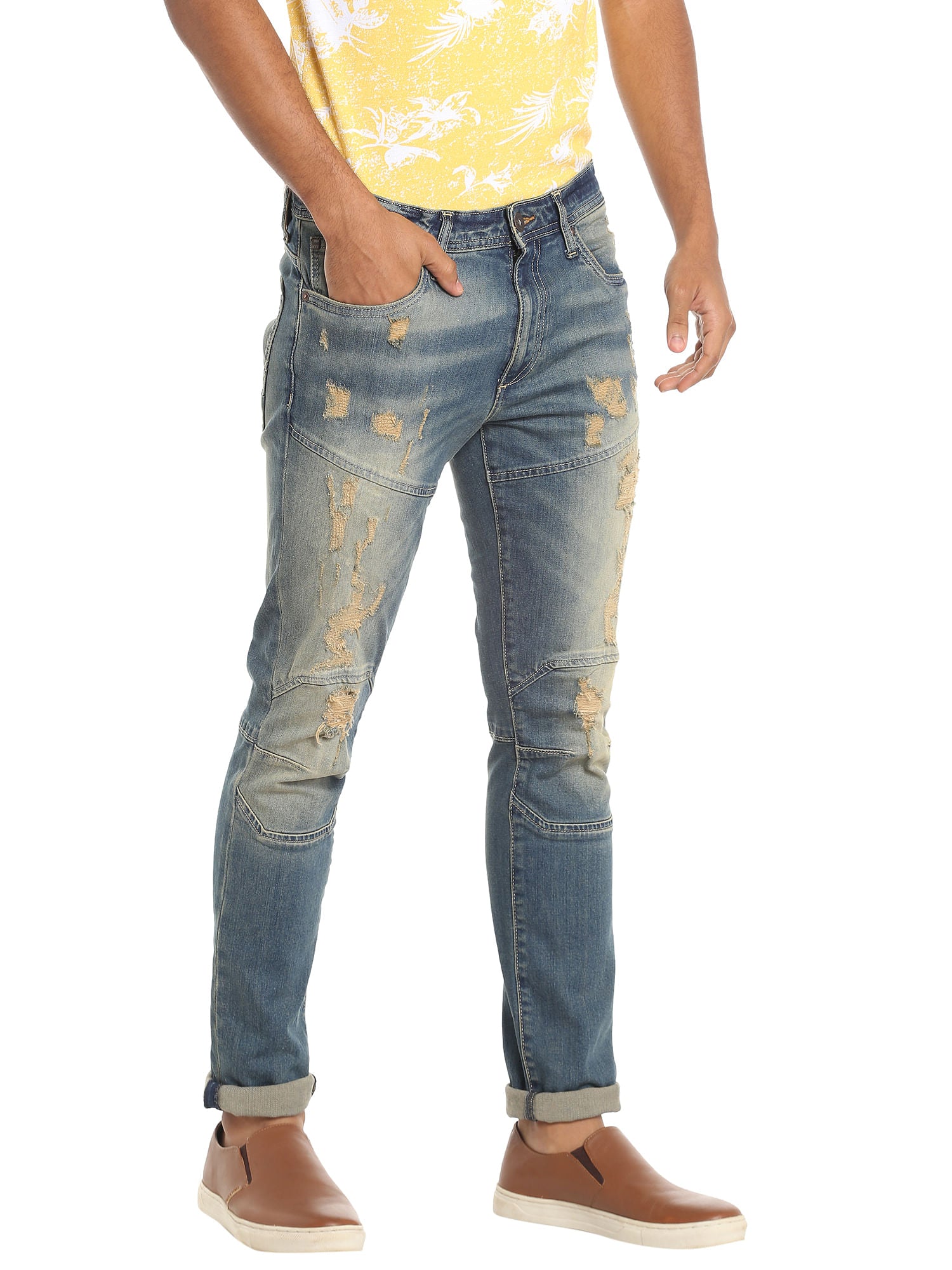 Blue Distressed Jeans