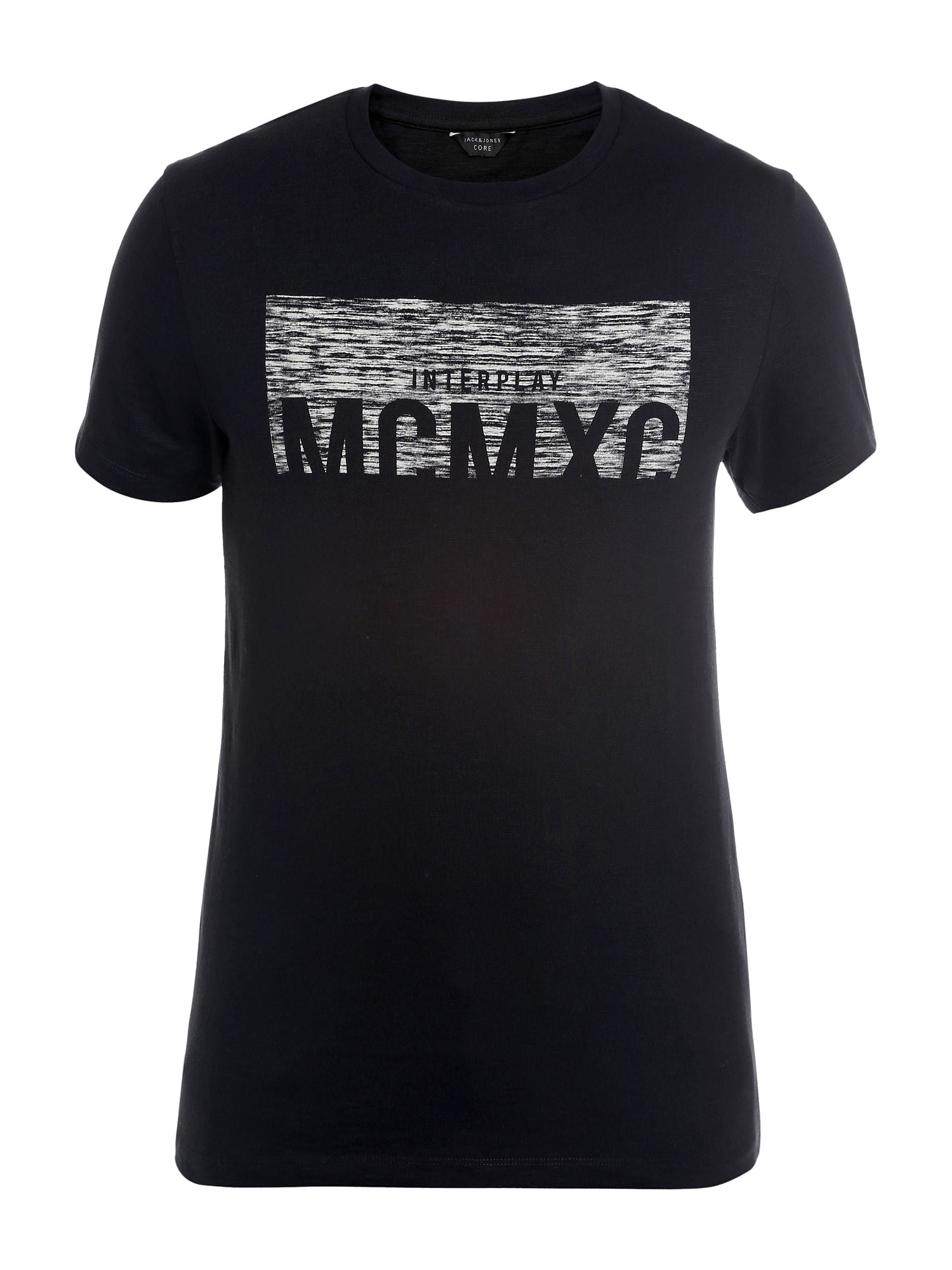 Black Graphic Print Crew Neck T-Shirt