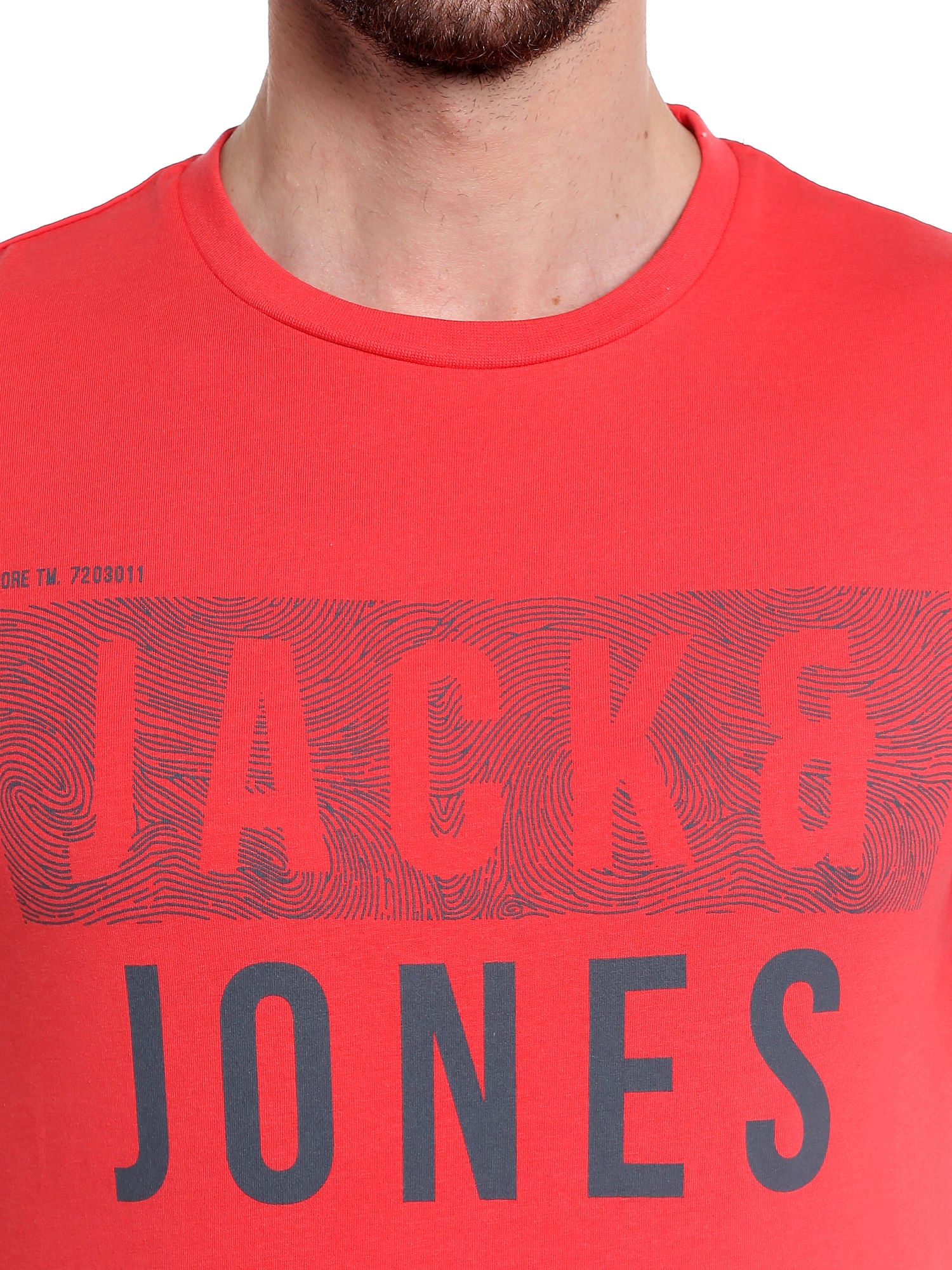 Graphic Print Orange Crew Neck T-Shirt