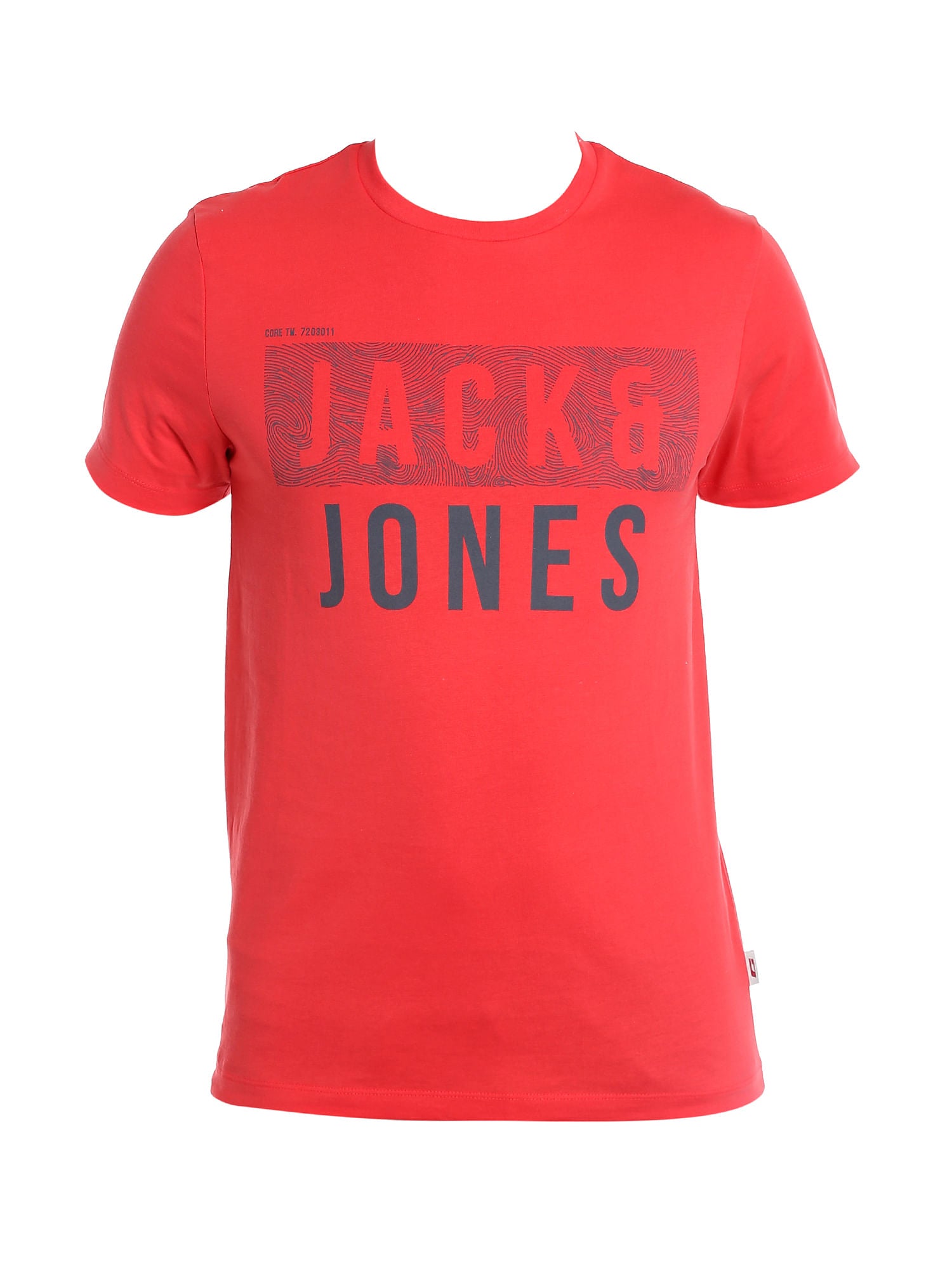 Graphic Print Orange Crew Neck T-Shirt