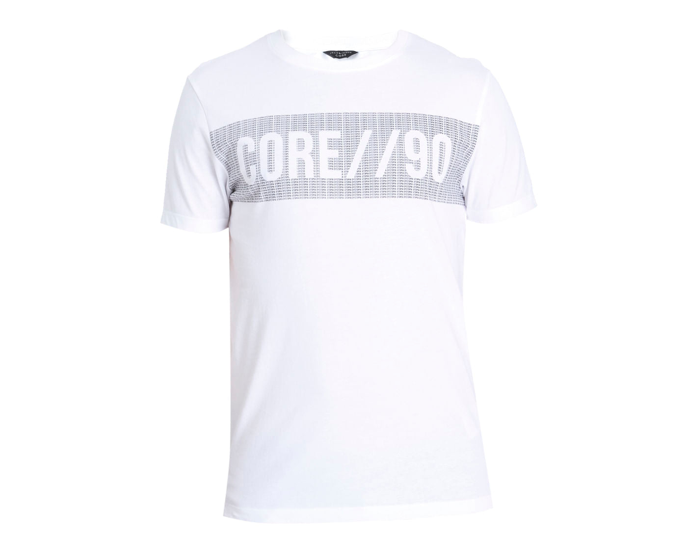 White Graphic Print Crew Neck T-Shirt