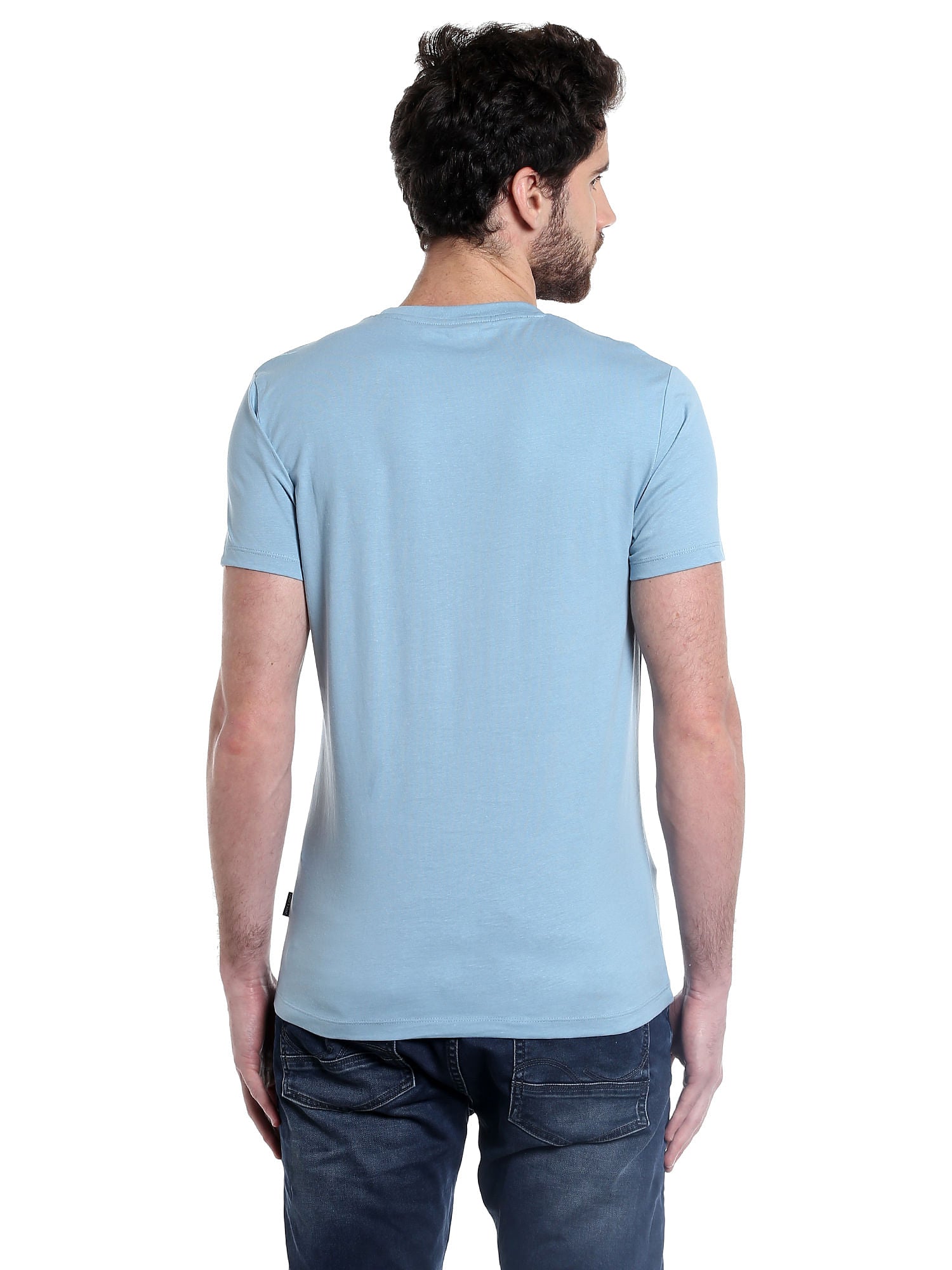 Graphic Print Blue T-Shirt