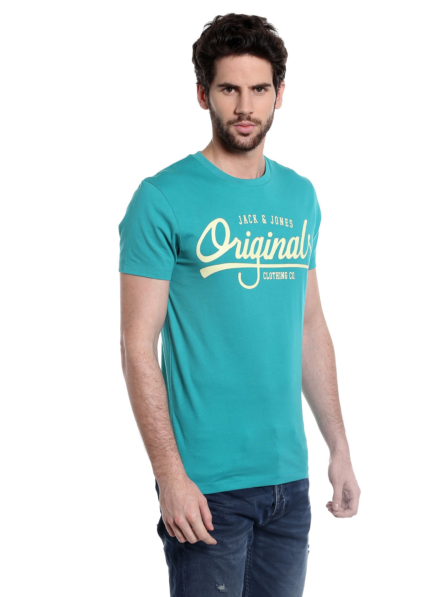 Turquoise Graphic Print T-Shirt