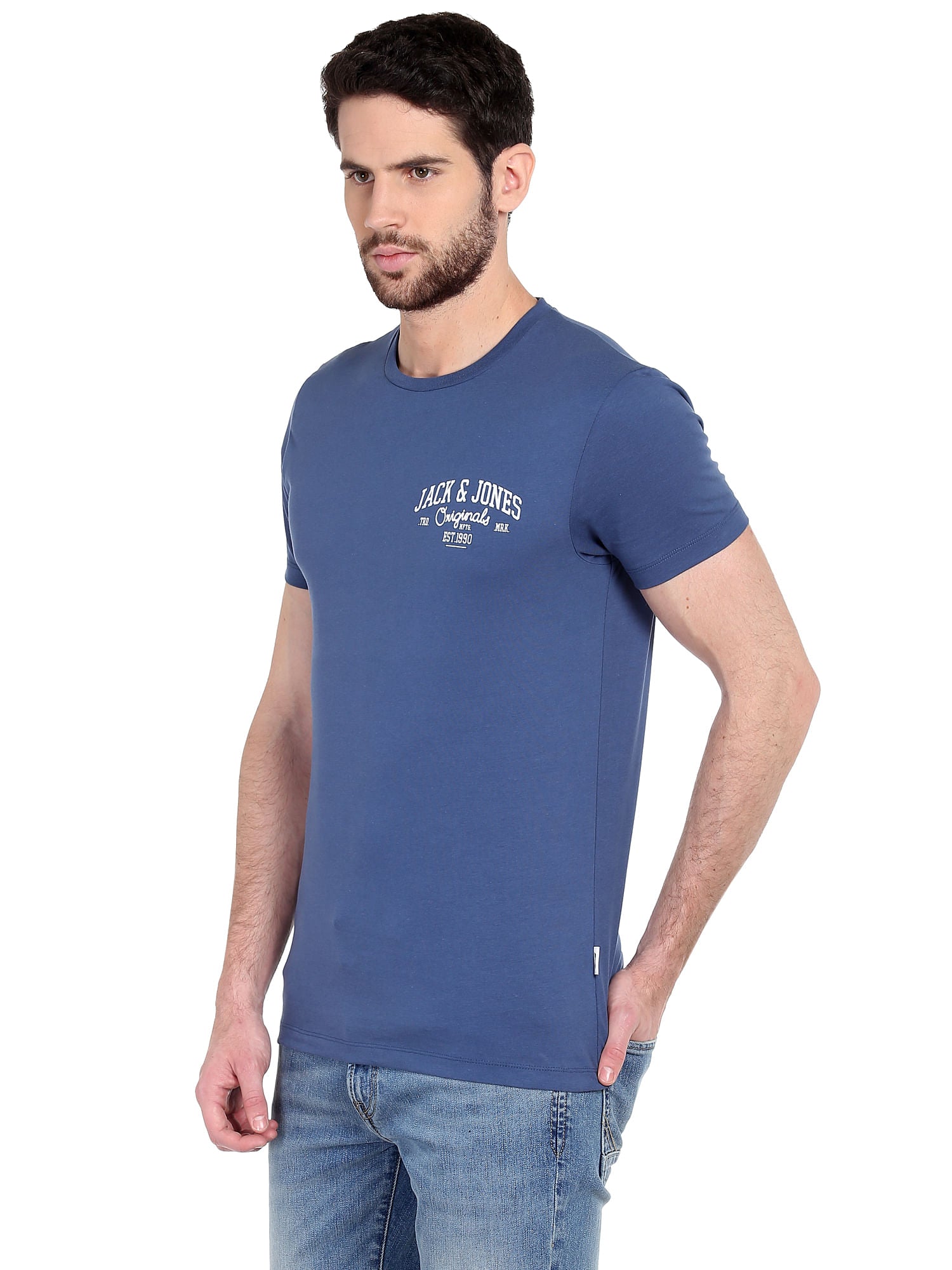 Blue Crew Neck T-Shirt