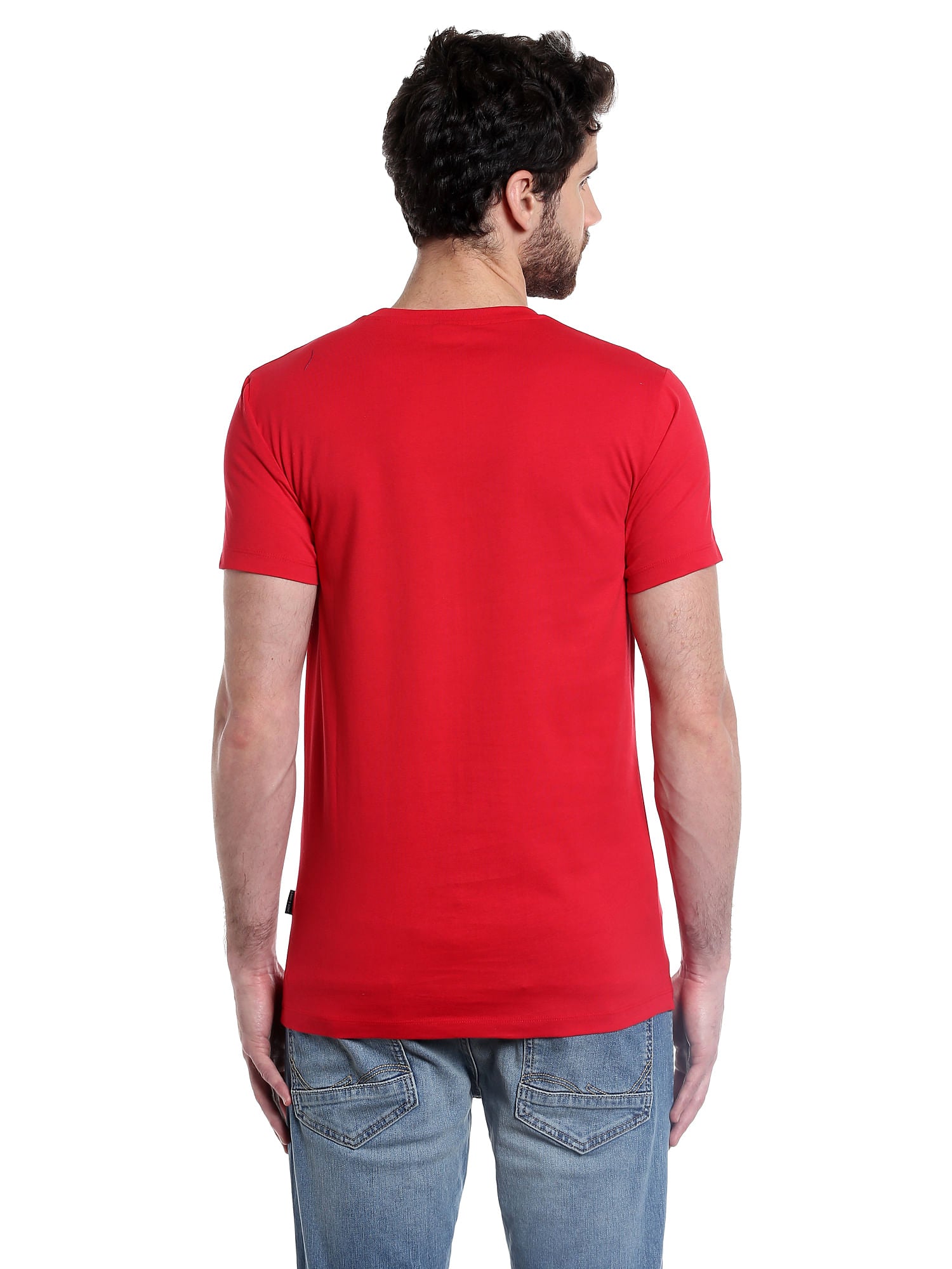 Fiery Red Crew Neck T-Shirt