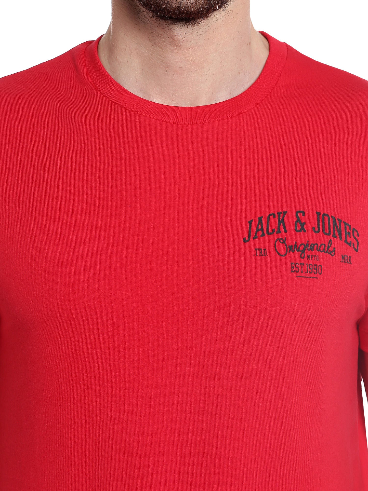 Fiery Red Crew Neck T-Shirt