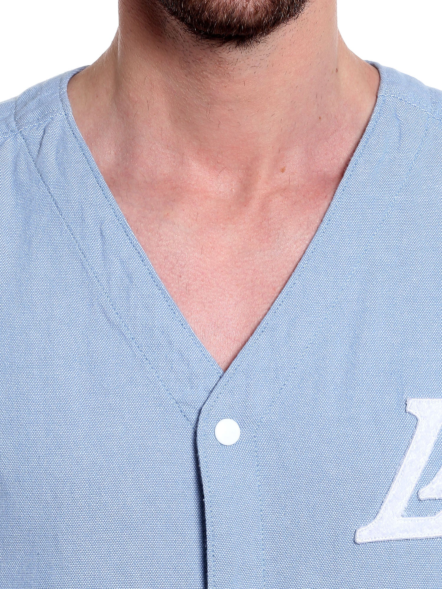 La Lakers Light Blue Slim Fit Nba Shirt