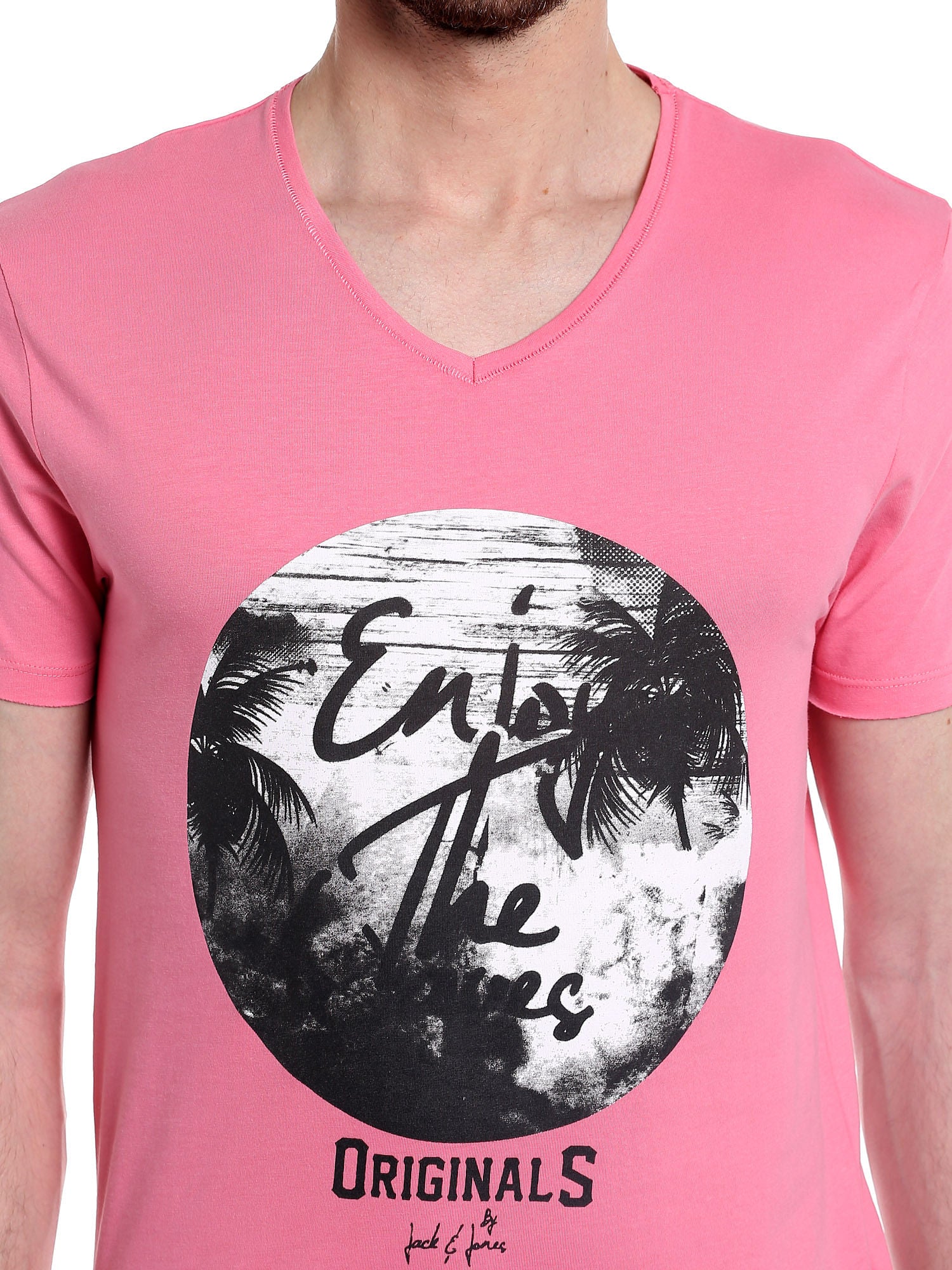 Palm Print Pink T-Shirt