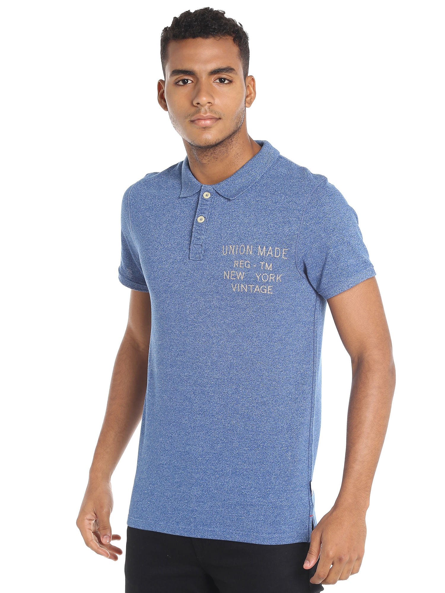 Classic Blue Slim Fit Polo T-Shirt
