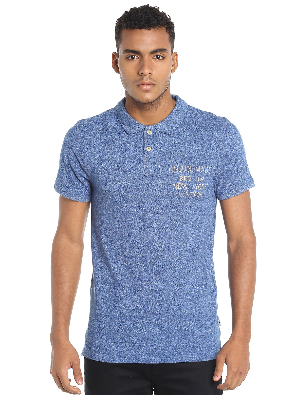 Classic Blue Slim Fit Polo T-Shirt - S