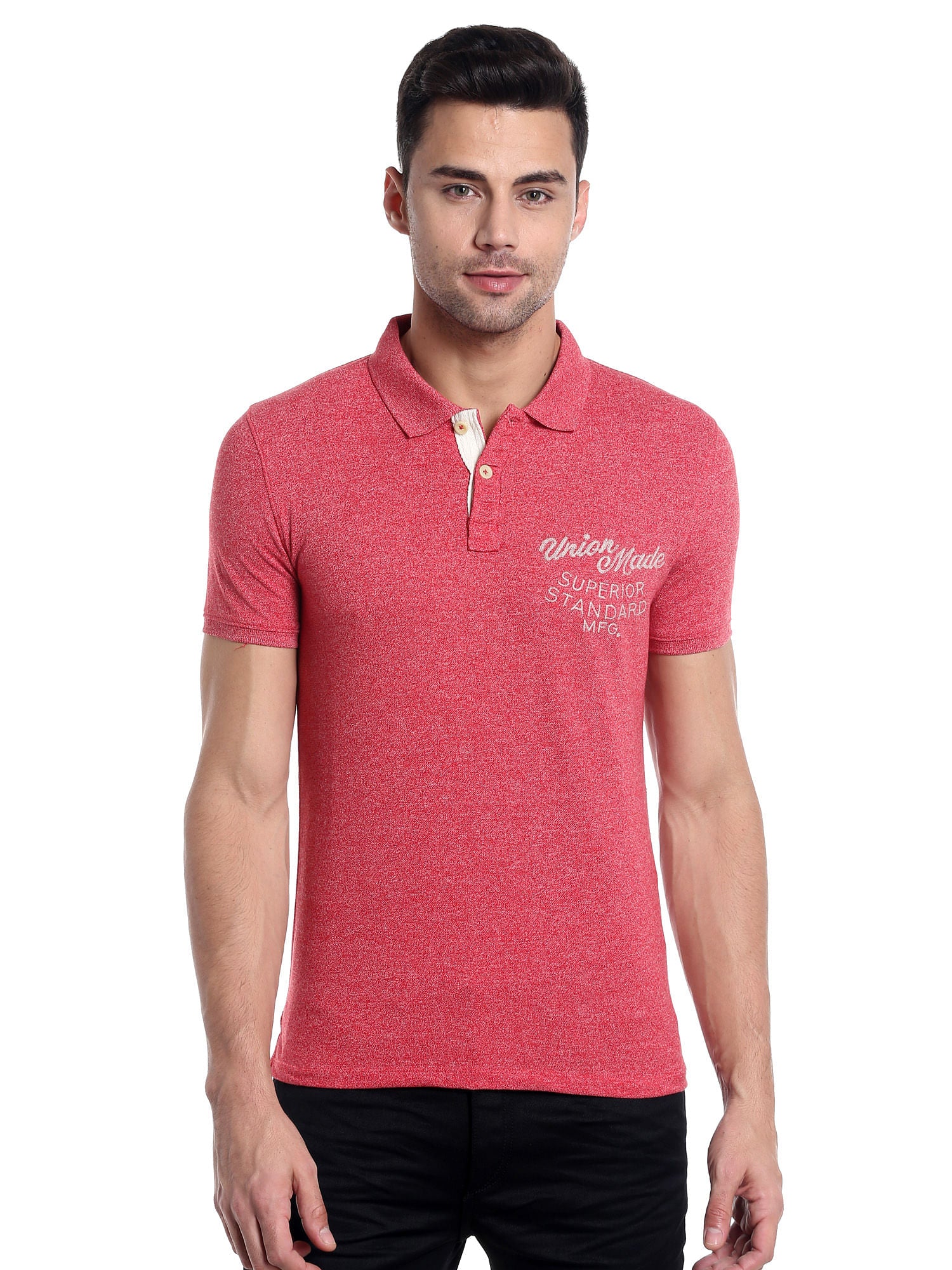 Red Slim Fit Polo T-Shirt