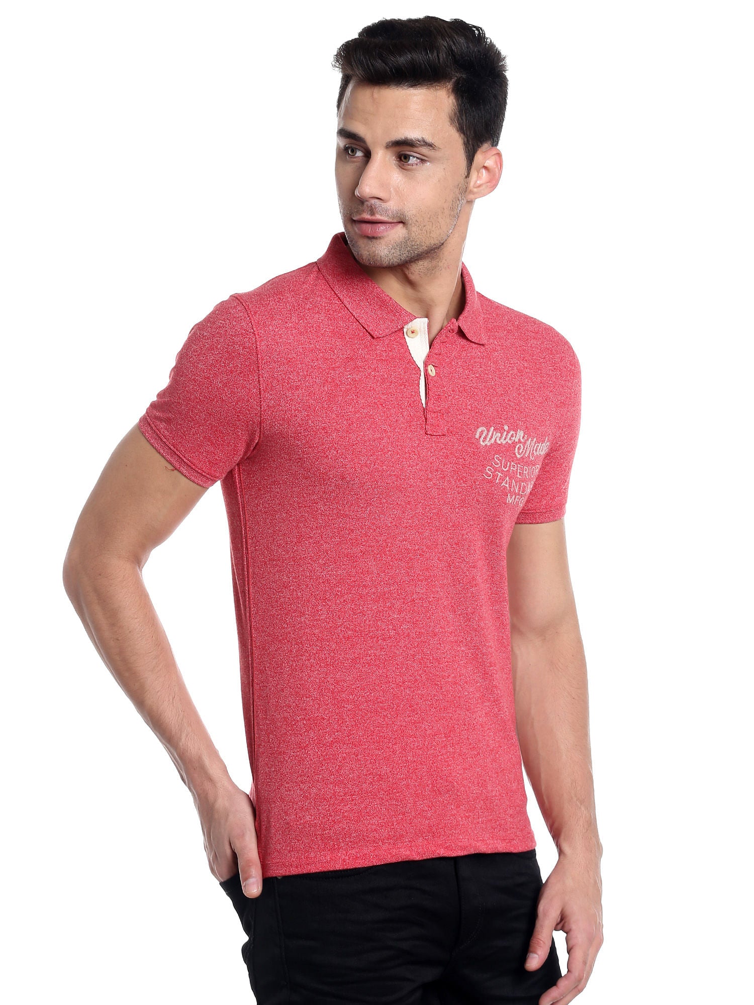 Red Slim Fit Polo T-Shirt