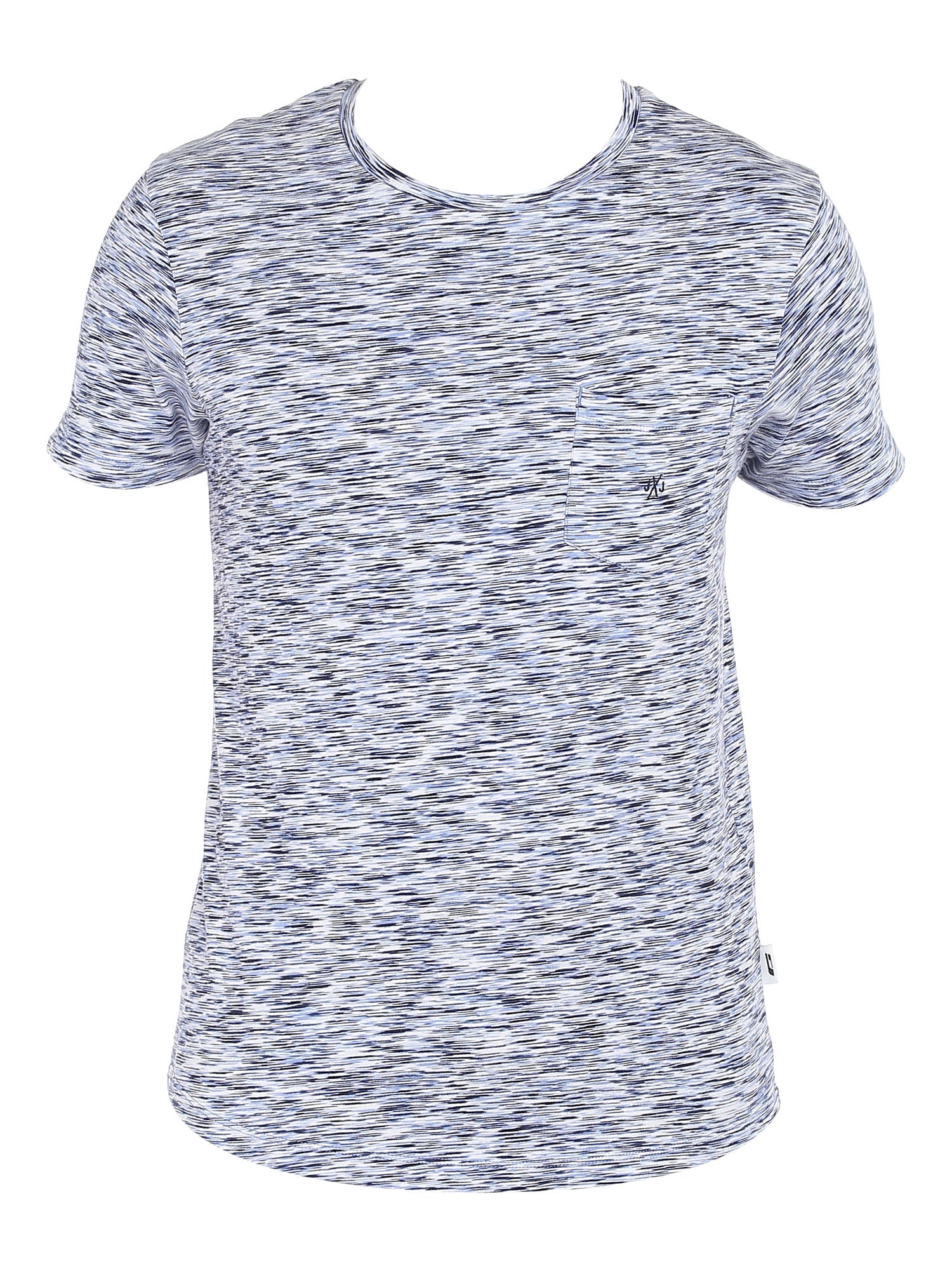 Blue Printed Slim T-Shirt