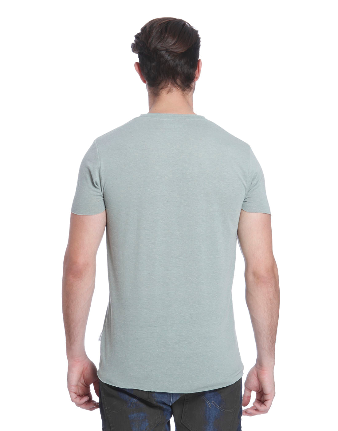 Green Graphic Print Crew Neck T-Shirt