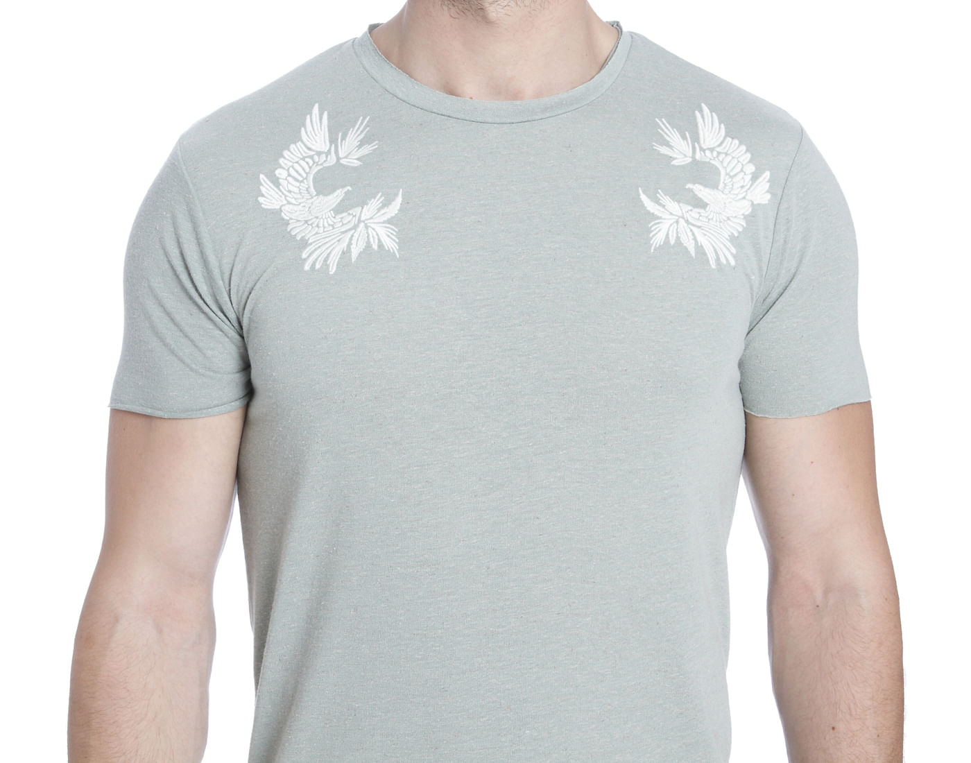Green Graphic Print Crew Neck T-Shirt
