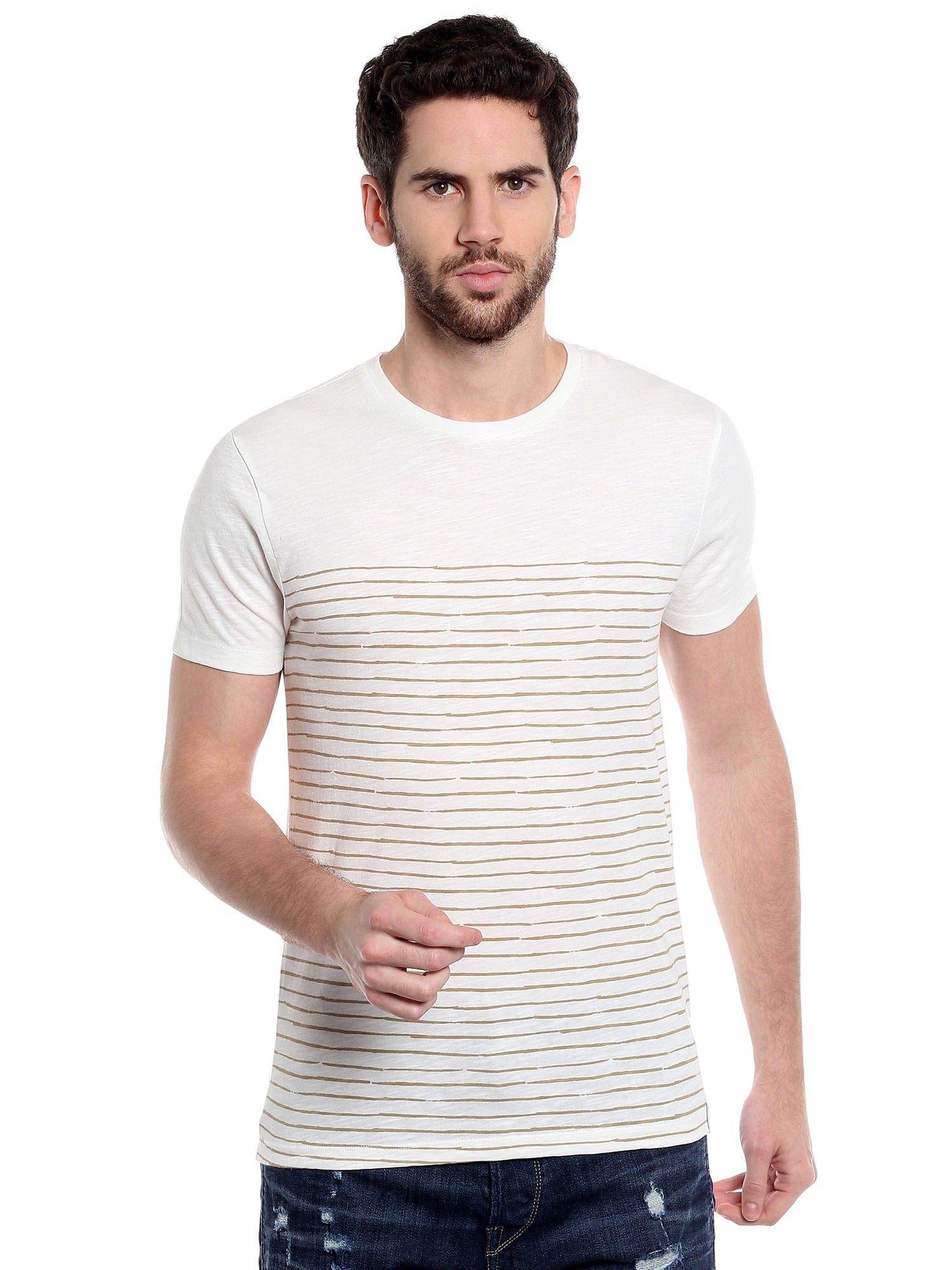 White Striped T-Shirt
