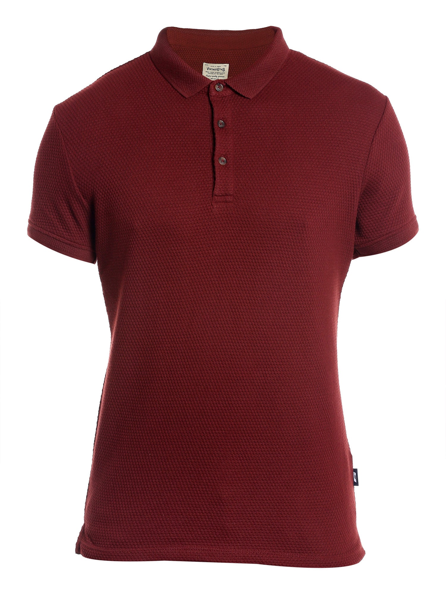 Red Polo Neck T-Shirt