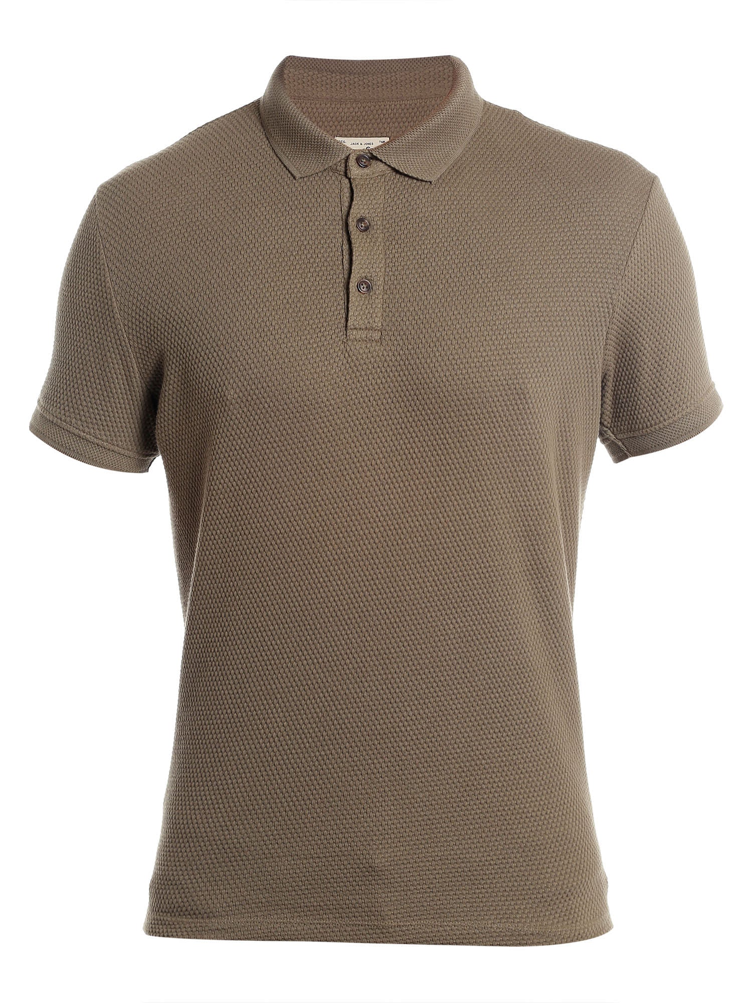 Brown Polo Neck T-Shirt