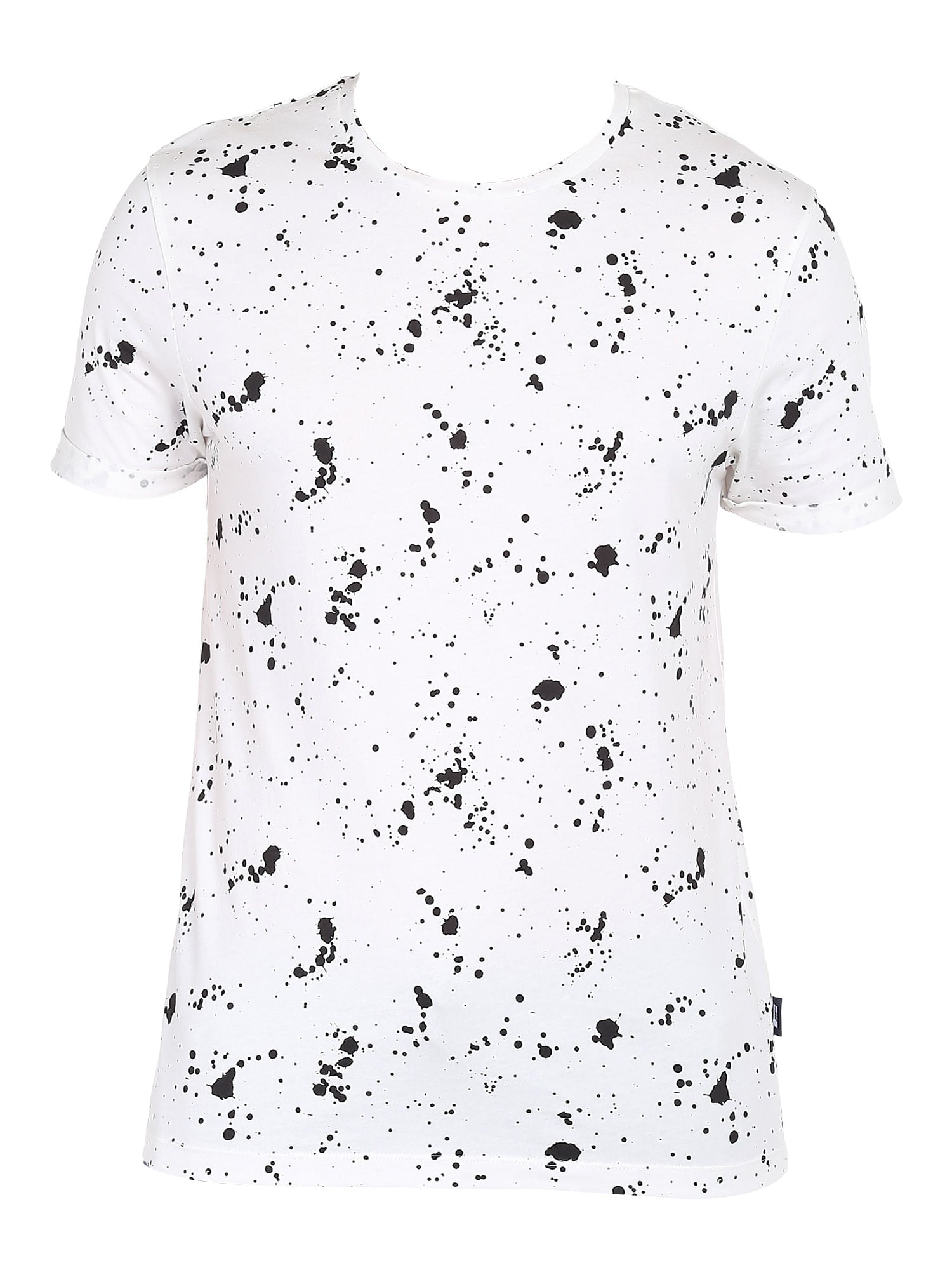 White Printed Crew Neck T-Shirt