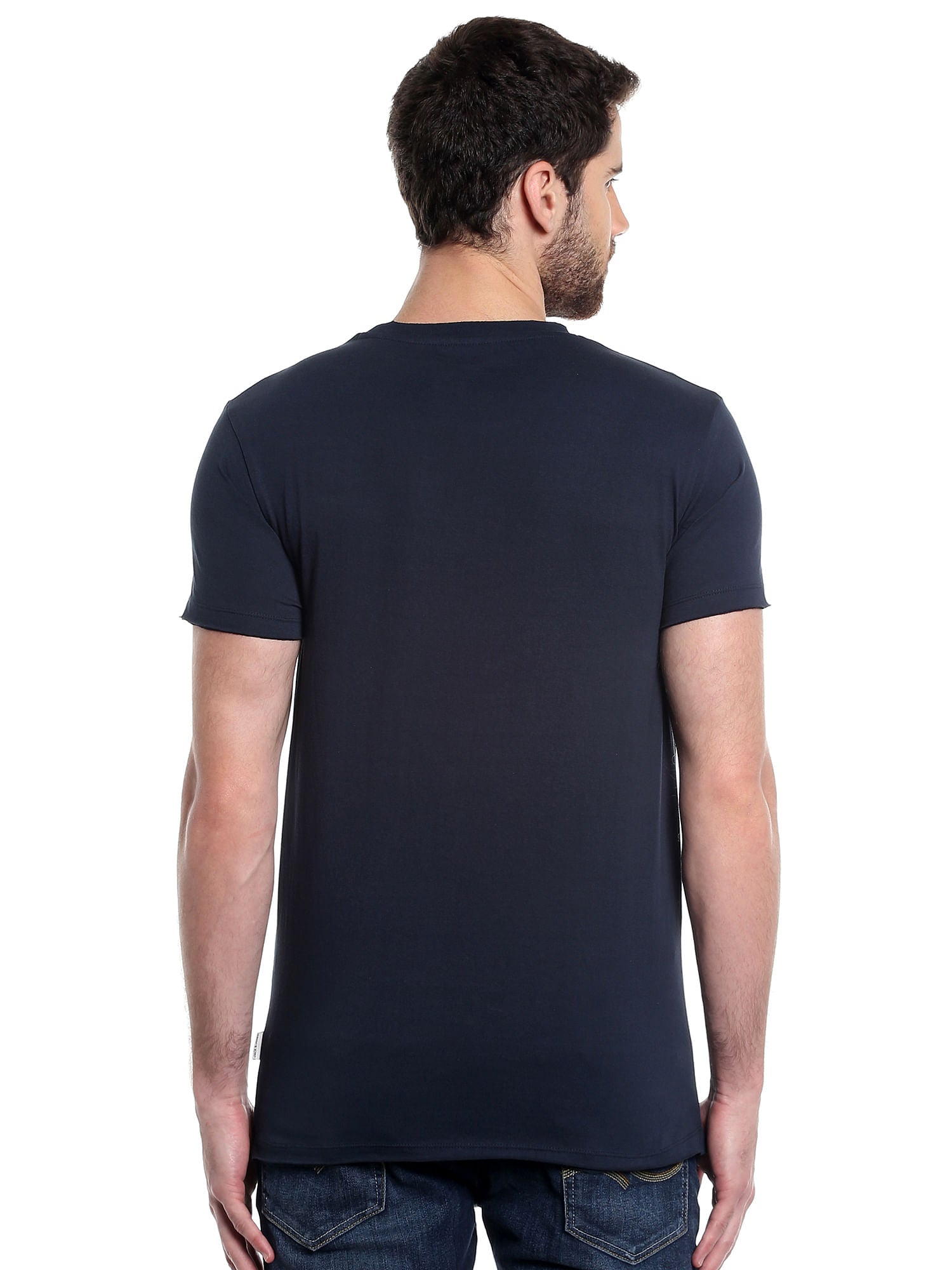 Black Graphic Print Crew Neck T-Shirt