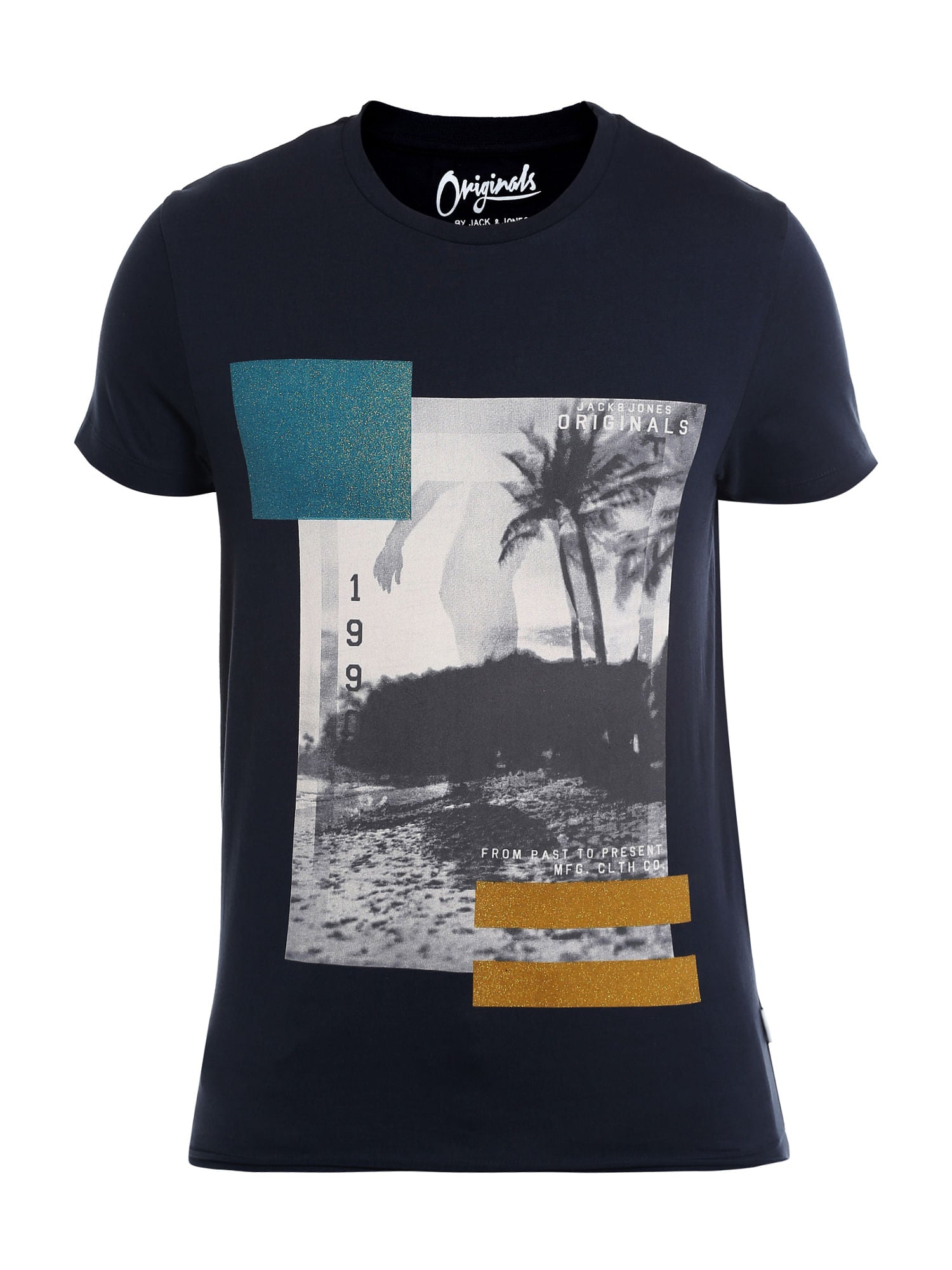 Black Graphic Print Crew Neck T-Shirt
