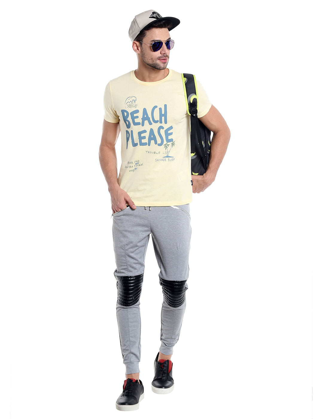 Grey Biker Slim Sweatpant