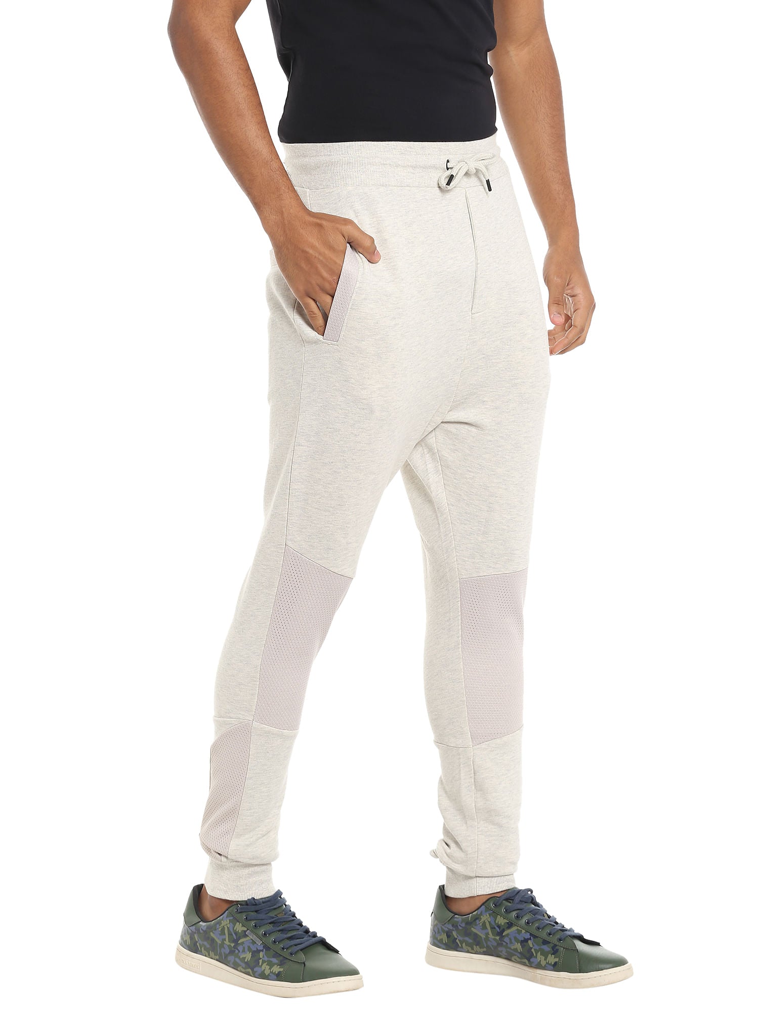 Off White Mesh Detail Sweatpants