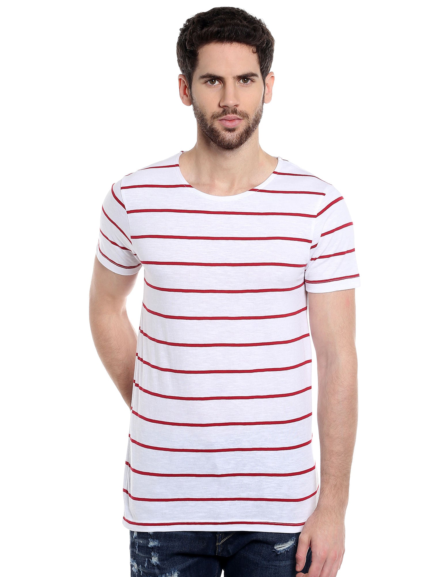 White Striped T-Shirt