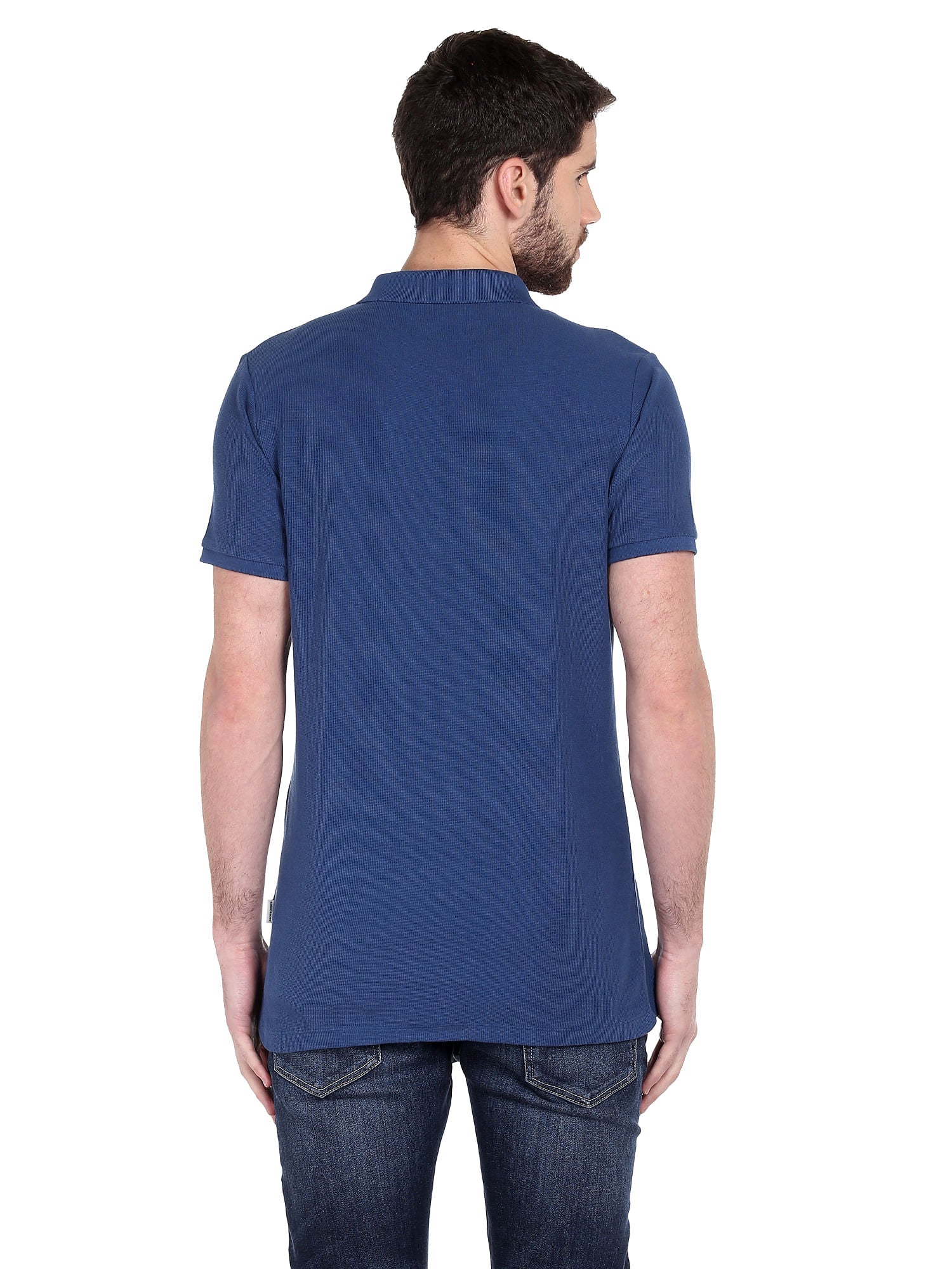 Blue Zip Up Polo