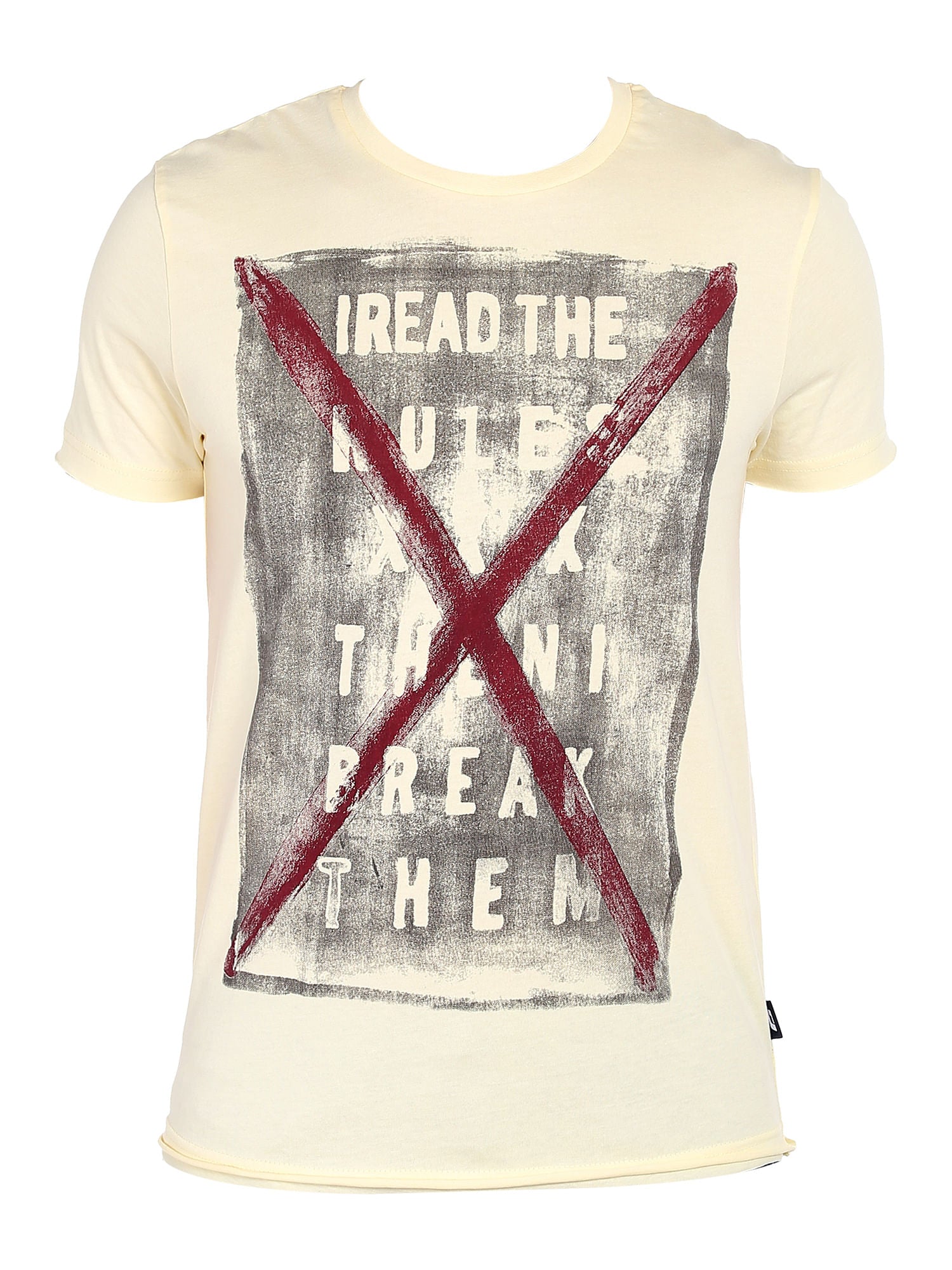 Yellow Slogan Print T-Shirt