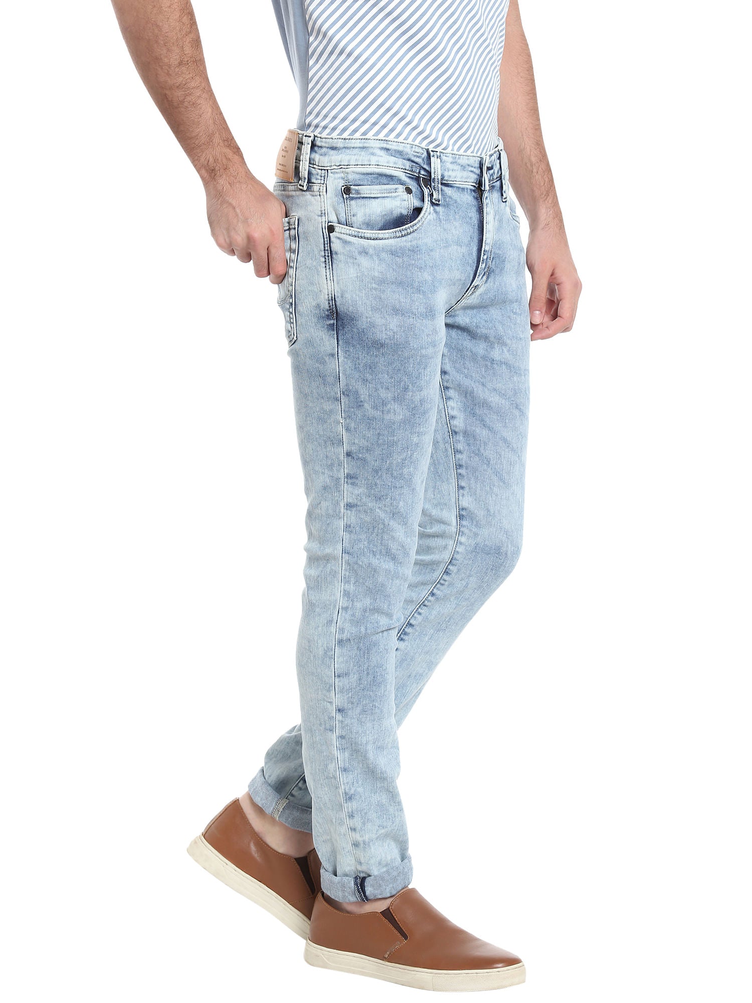 Light Blue Low Rise Skinny Fit Jeans