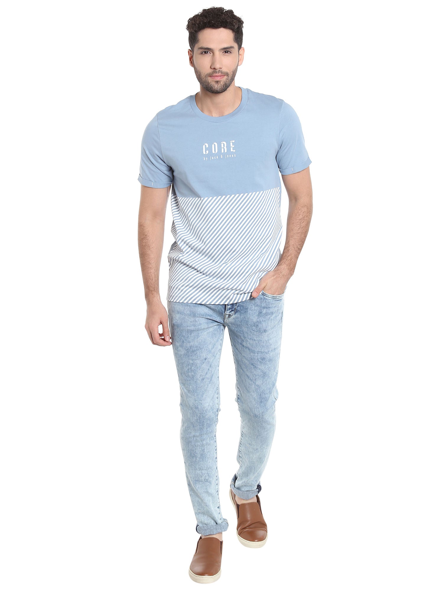 Light Blue Low Rise Skinny Fit Jeans