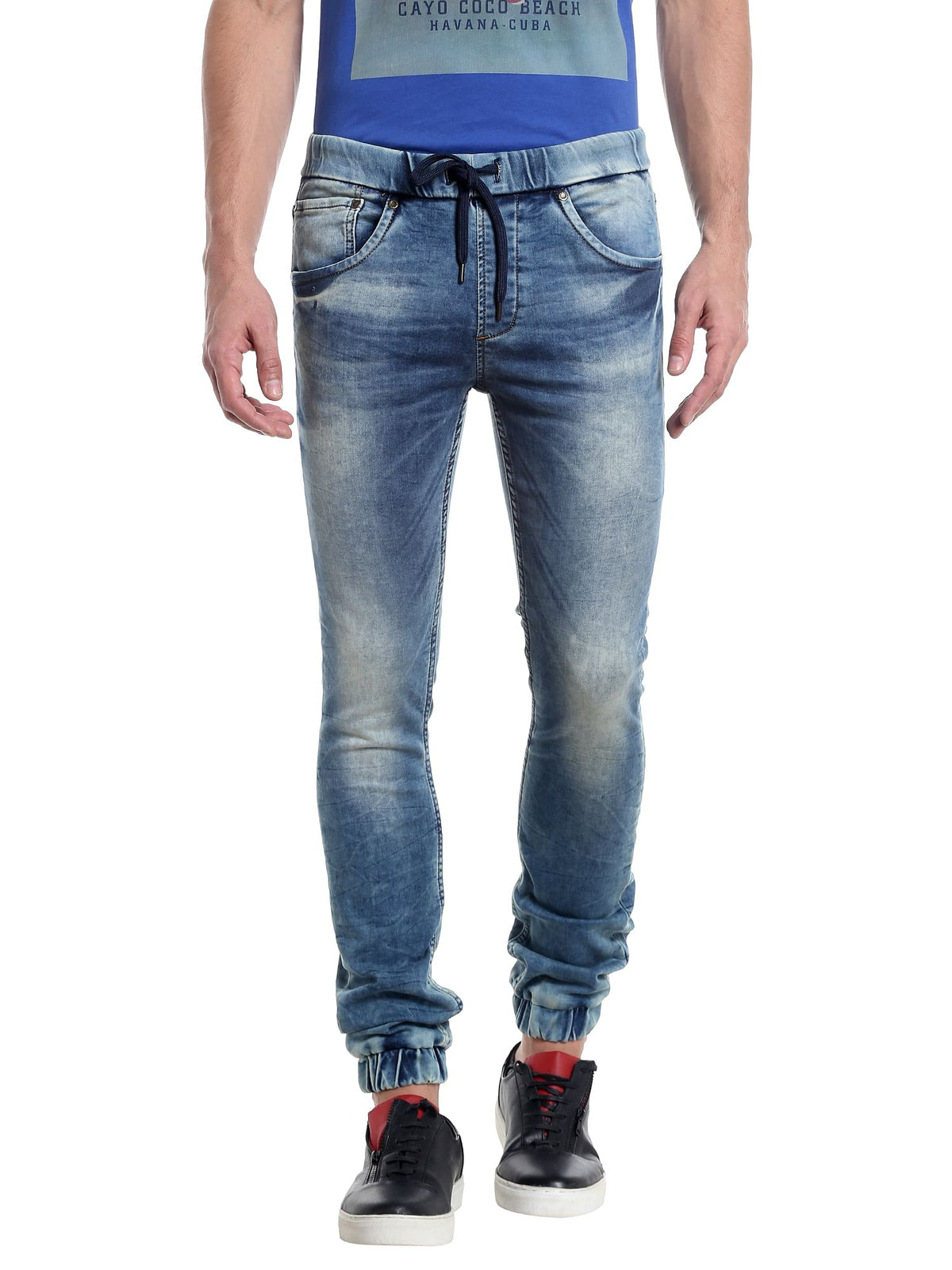 Blue Denim Joggers - 28/32